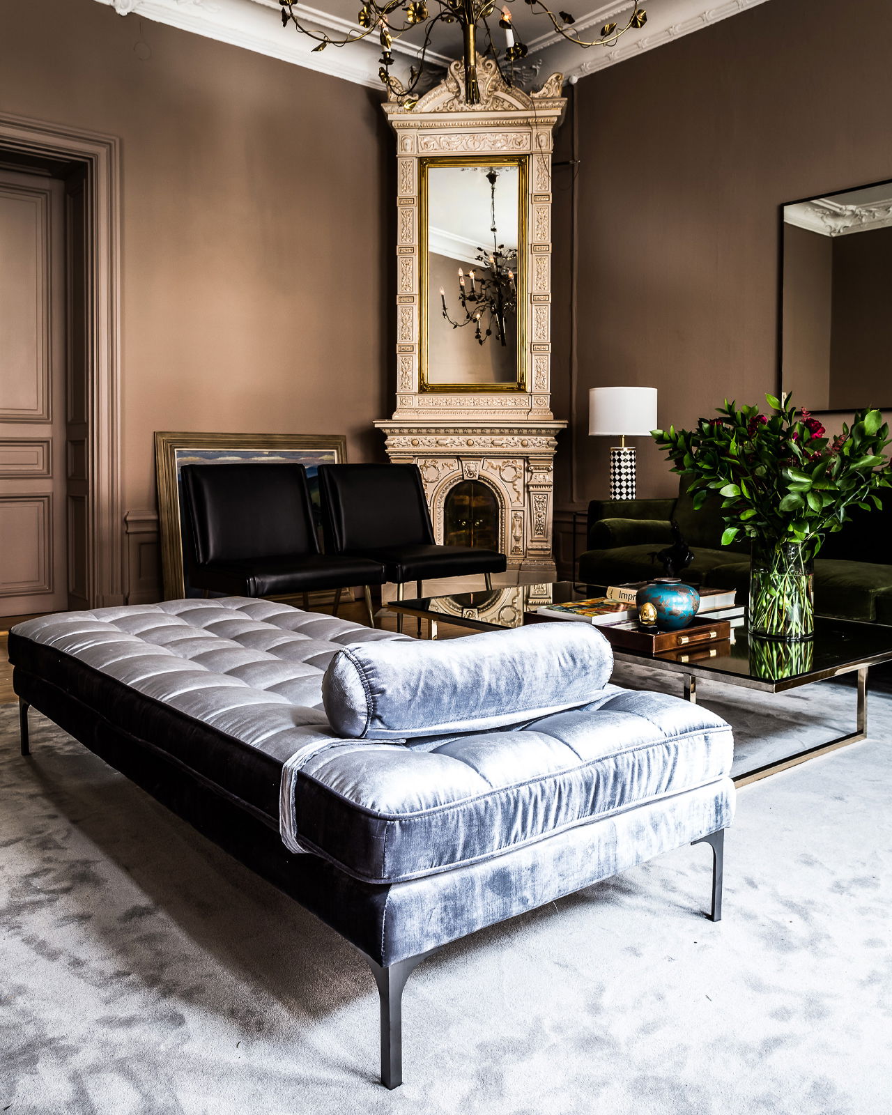 Bonham dagbädd blue steel/mässing