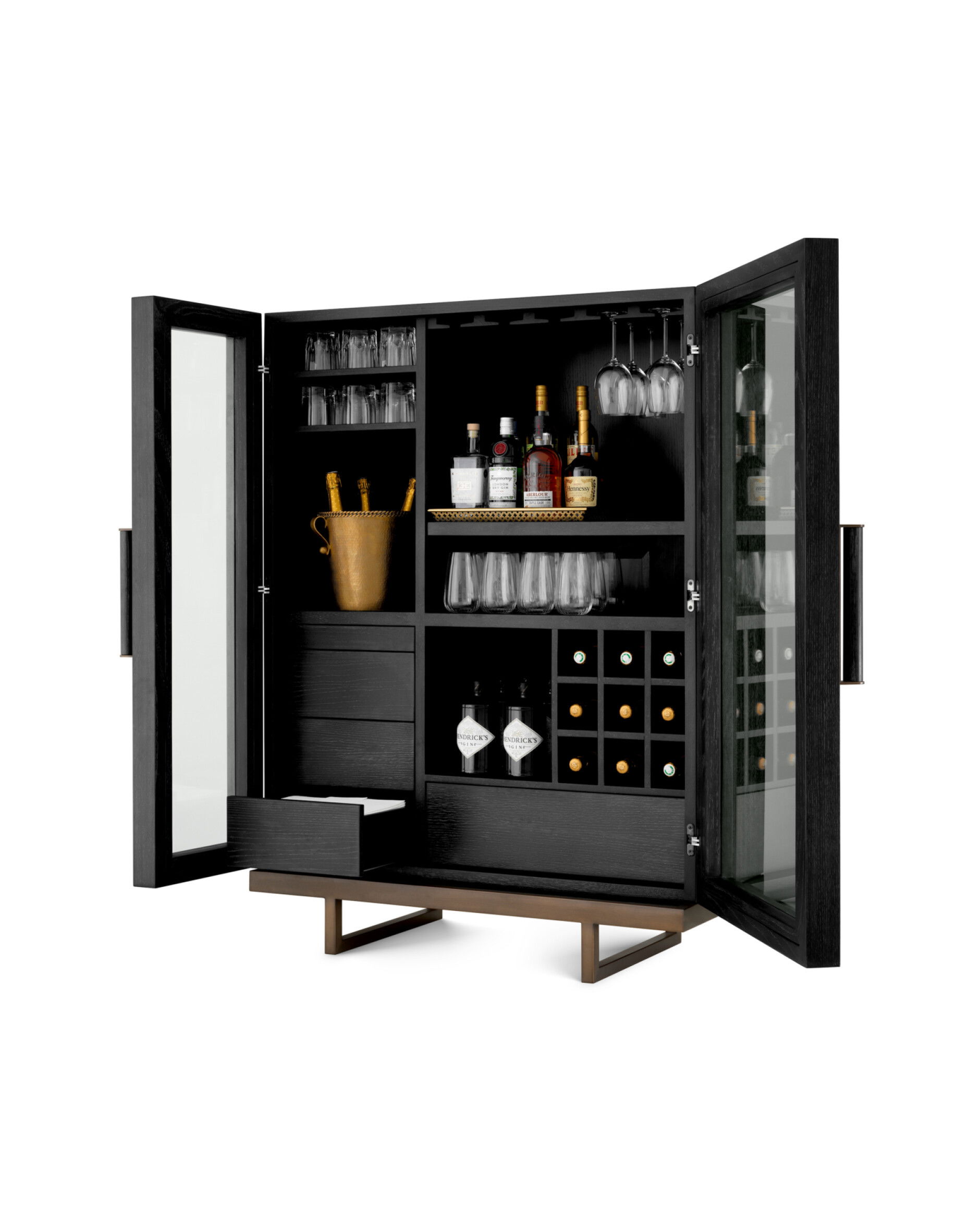 Connaught barskåp charcoal grey