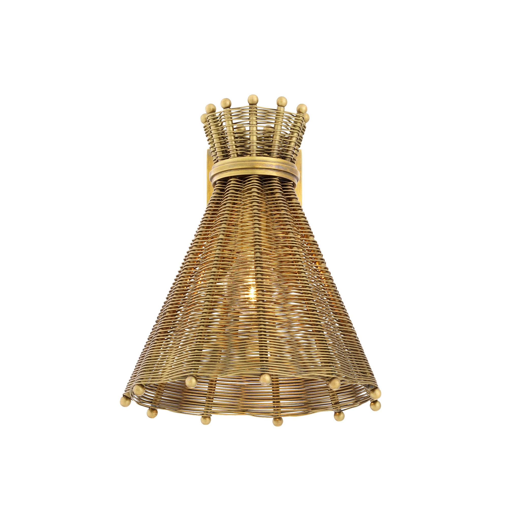 Kon Tiki Wall Lamp Antique Brass