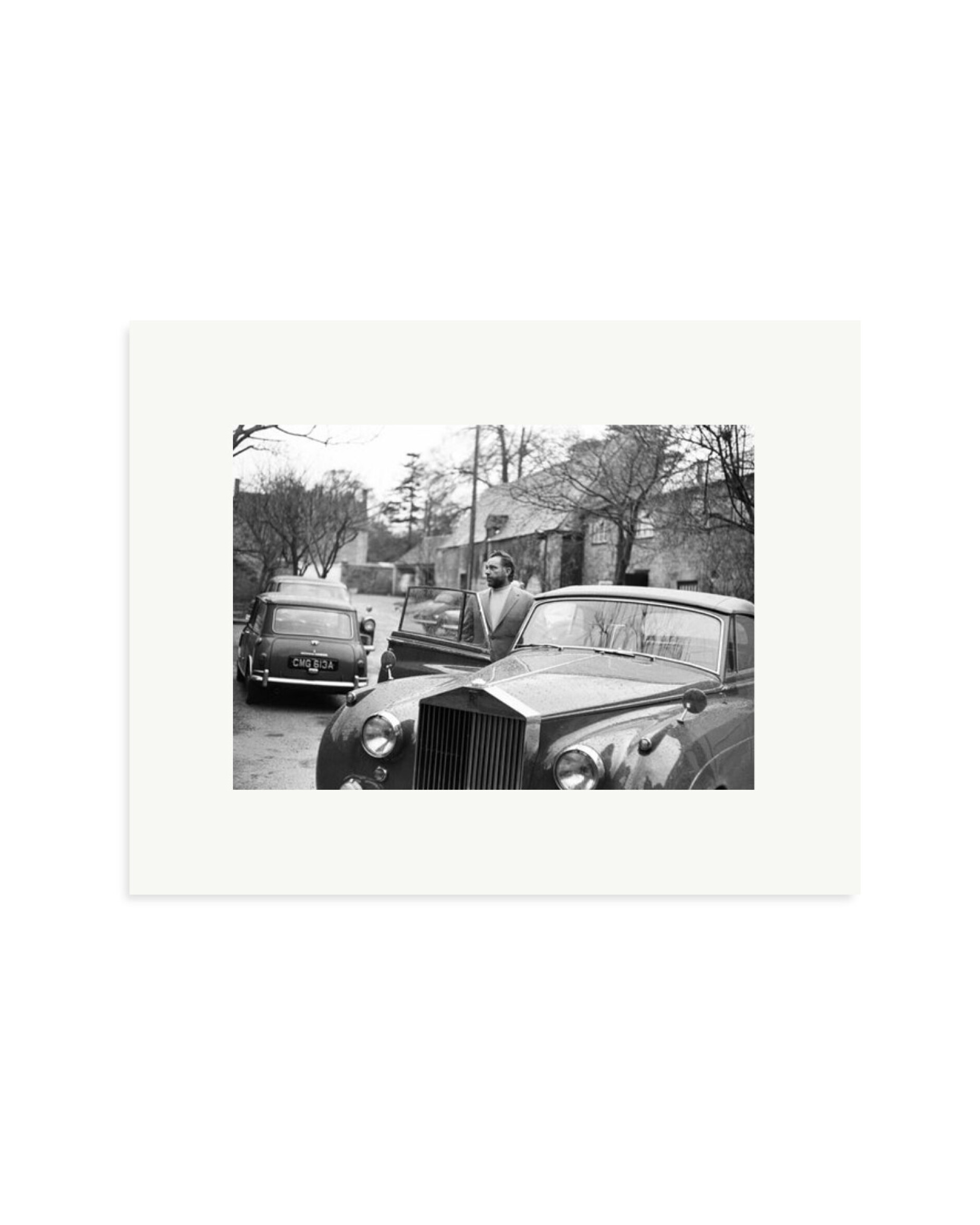 Burton getting into his Rolls Royce Print Only / Small