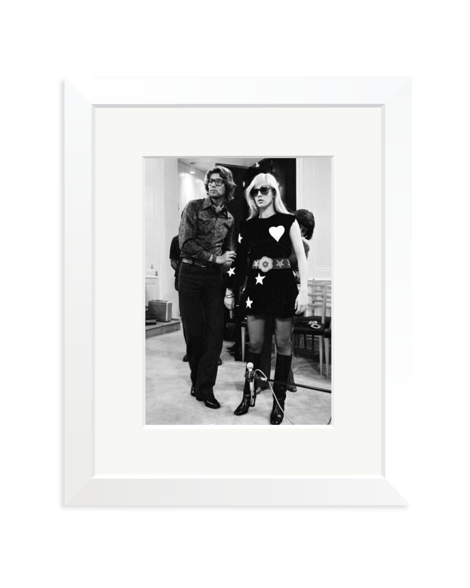 Sylvie Vartan at Yves Saint Laurent White / Small