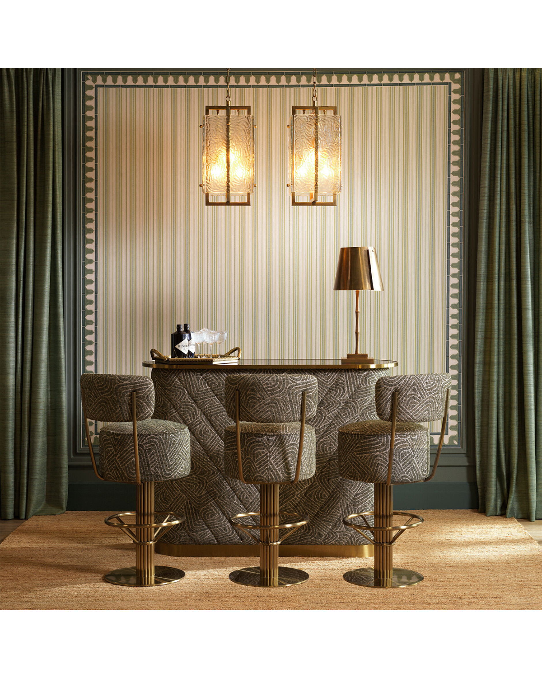 Solara plafondlamp messing