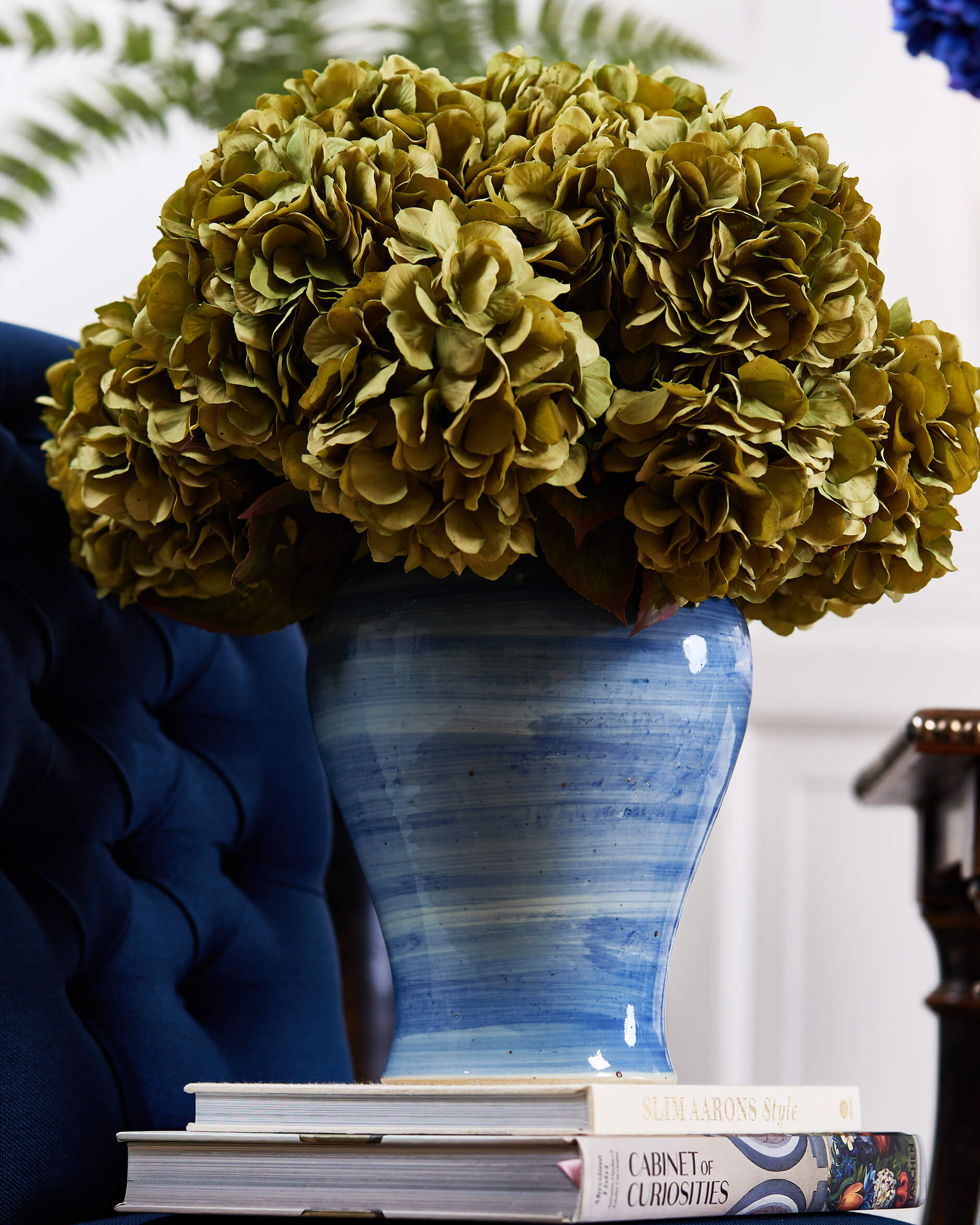 Hortensia snittblomma grön