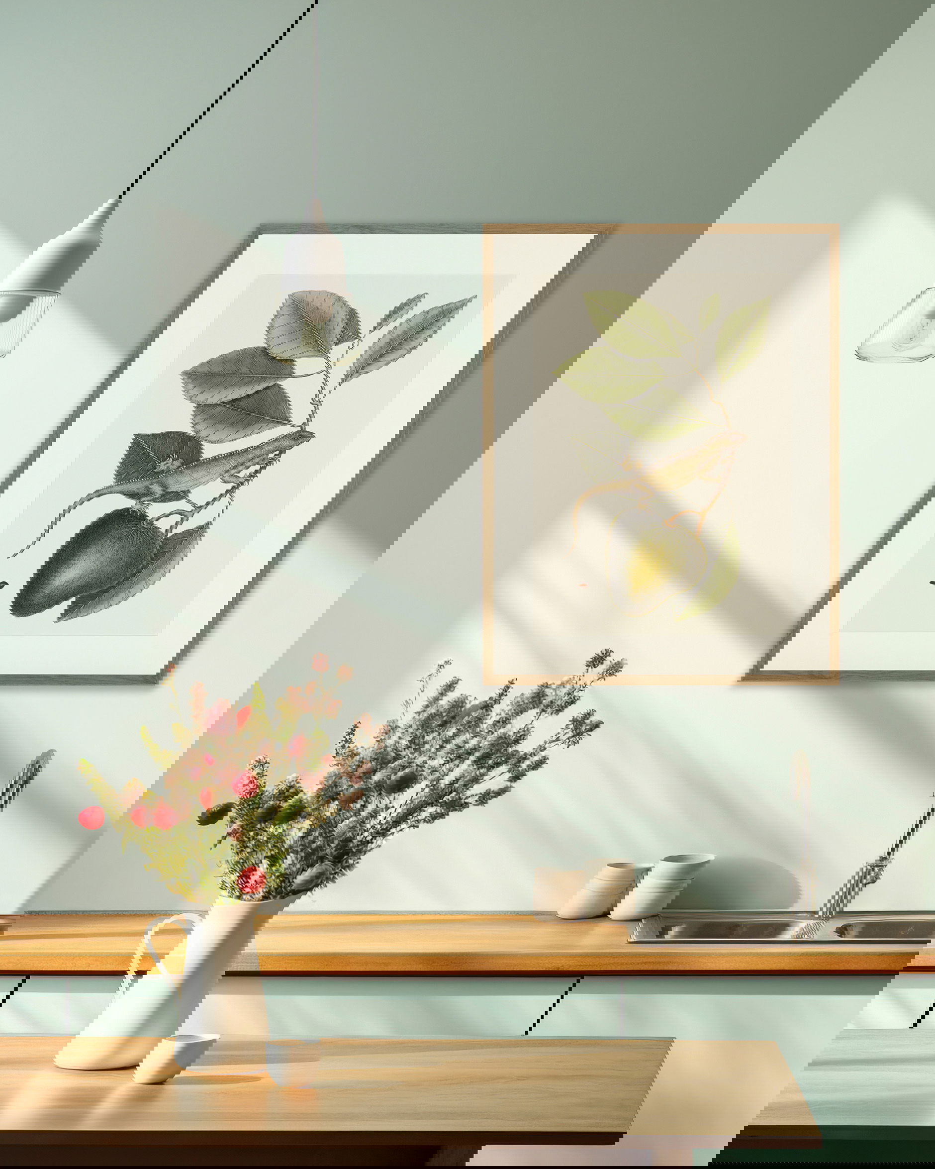 Lizard And Fruit Branch