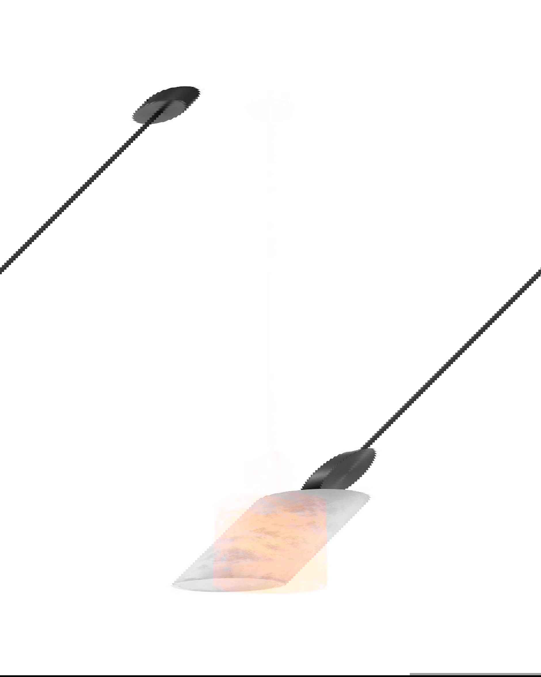 Pendant Etruscan taklampa brons rund