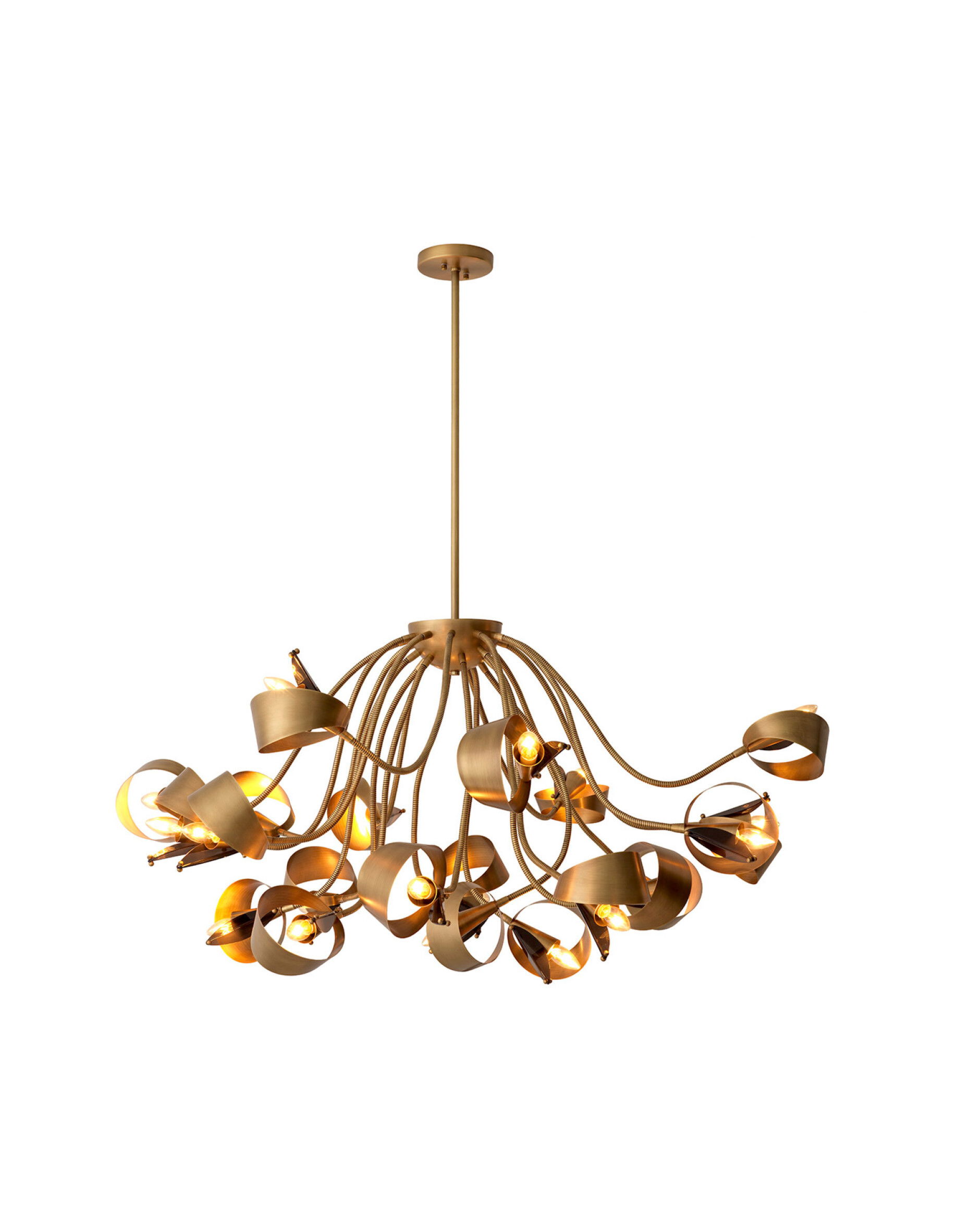 Corrientes takkrona antik mässing