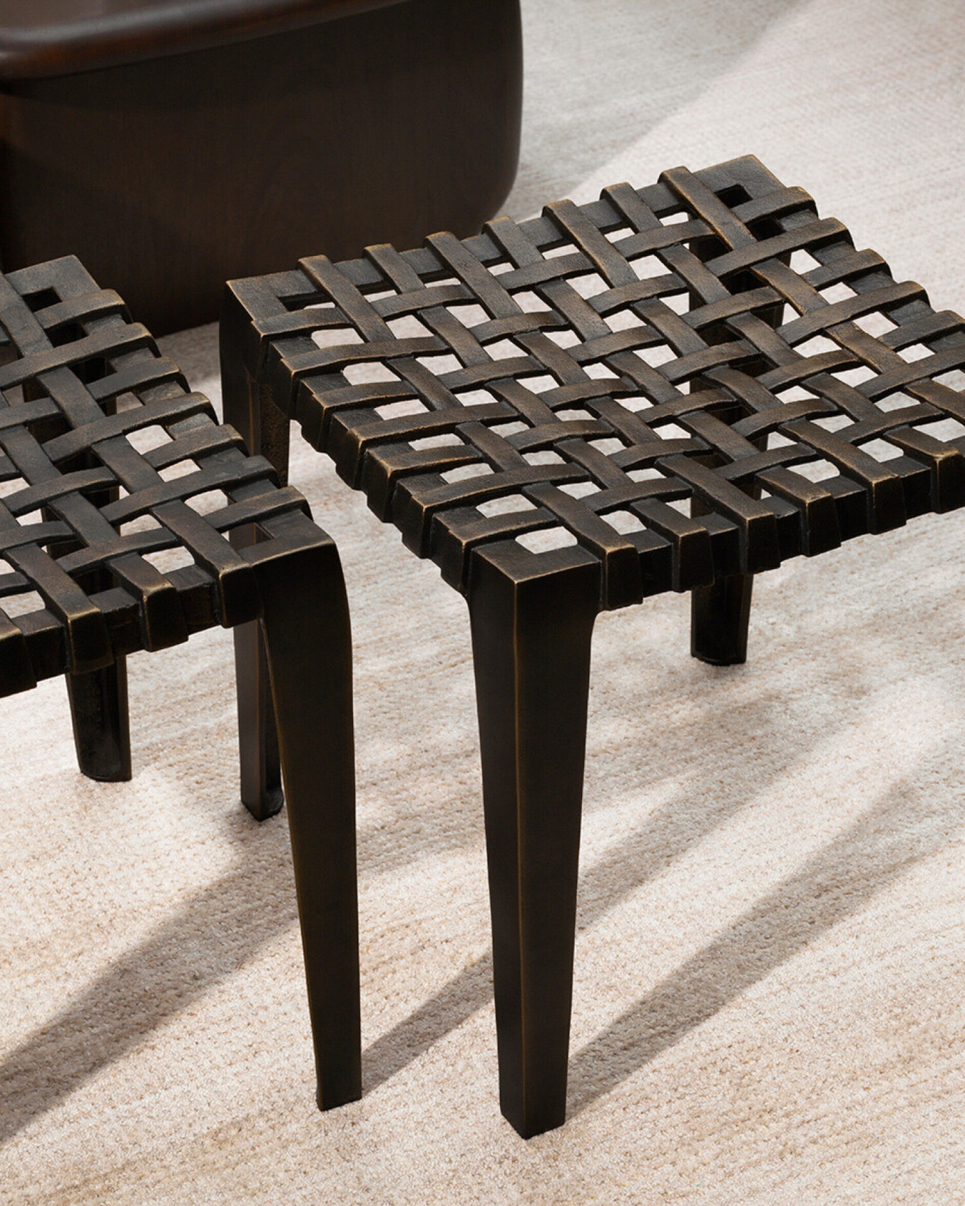 Blackwell stool antique bronze finish