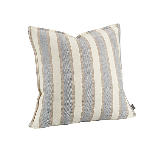 Lotus Stripe Cushion Cover Linen