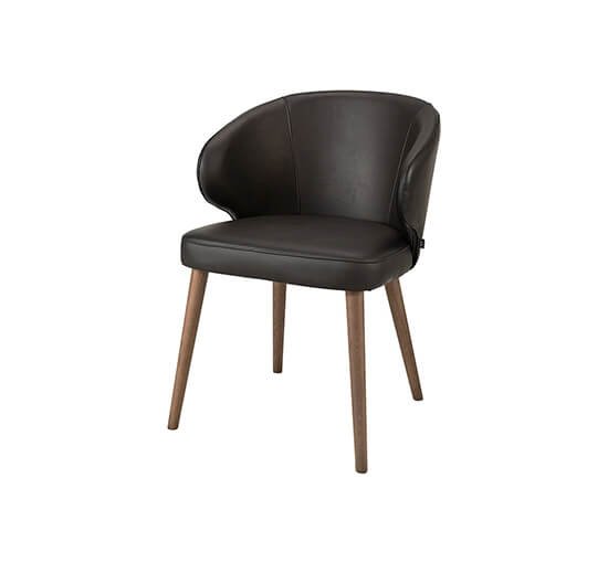 Black taupe - La Nou Dining Chair Quiet Liver
