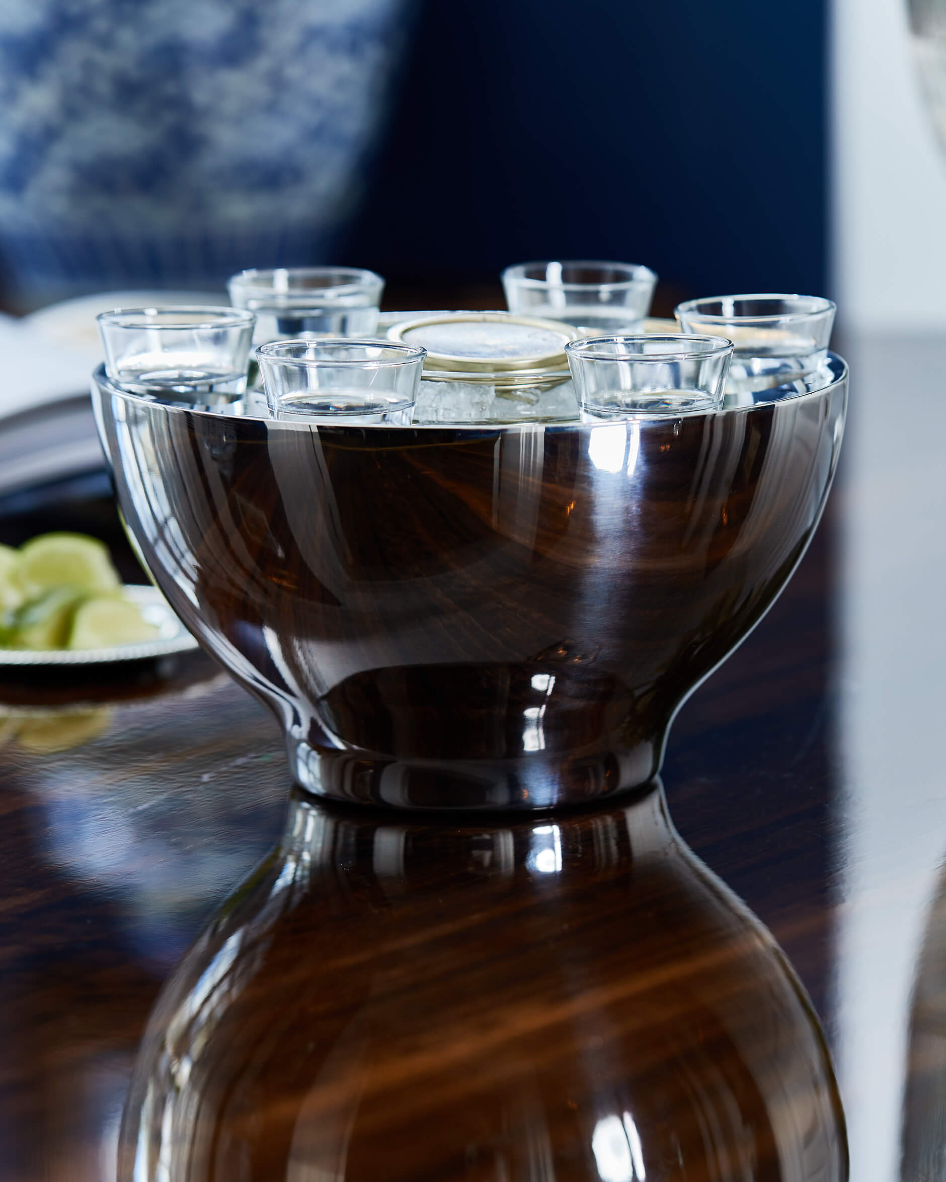 Fleurac kaviar set silver