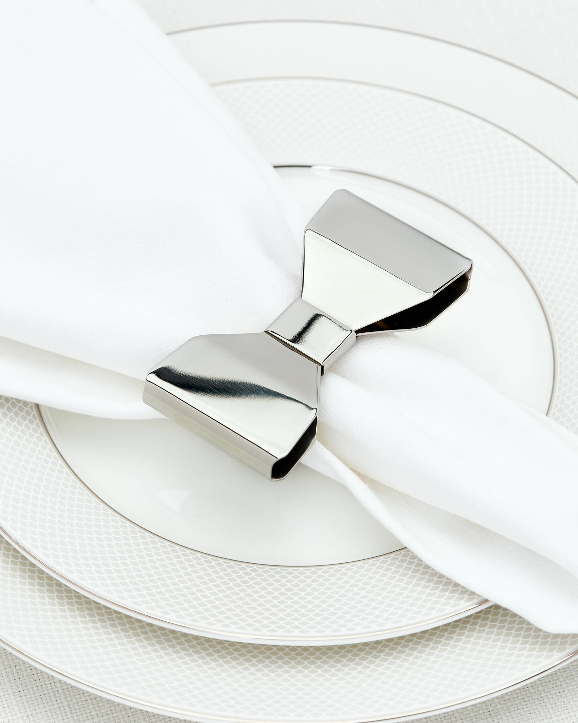 Bowie servettring stål 2-pack