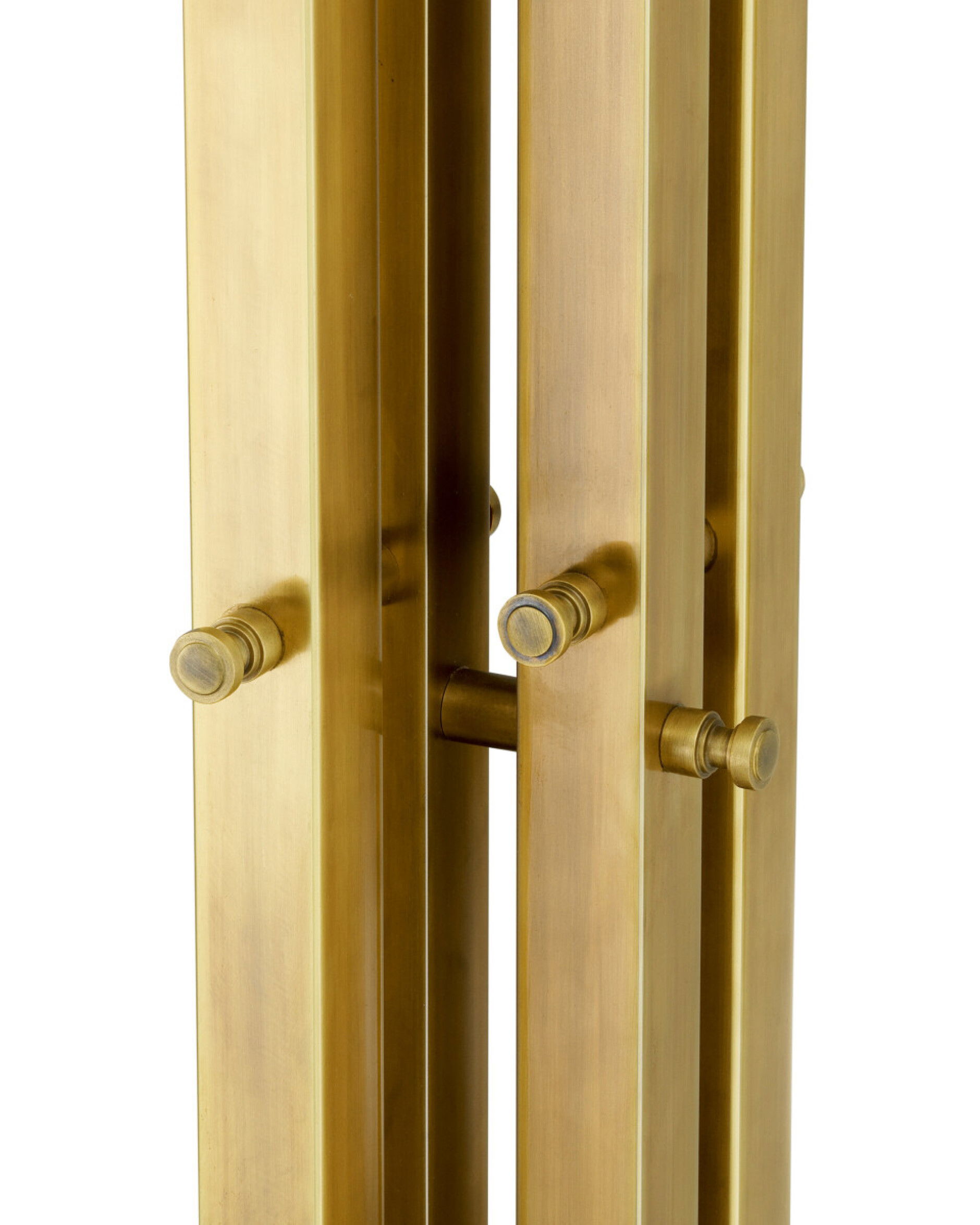 Destino Stehleuchte antikes Messing / Travertin