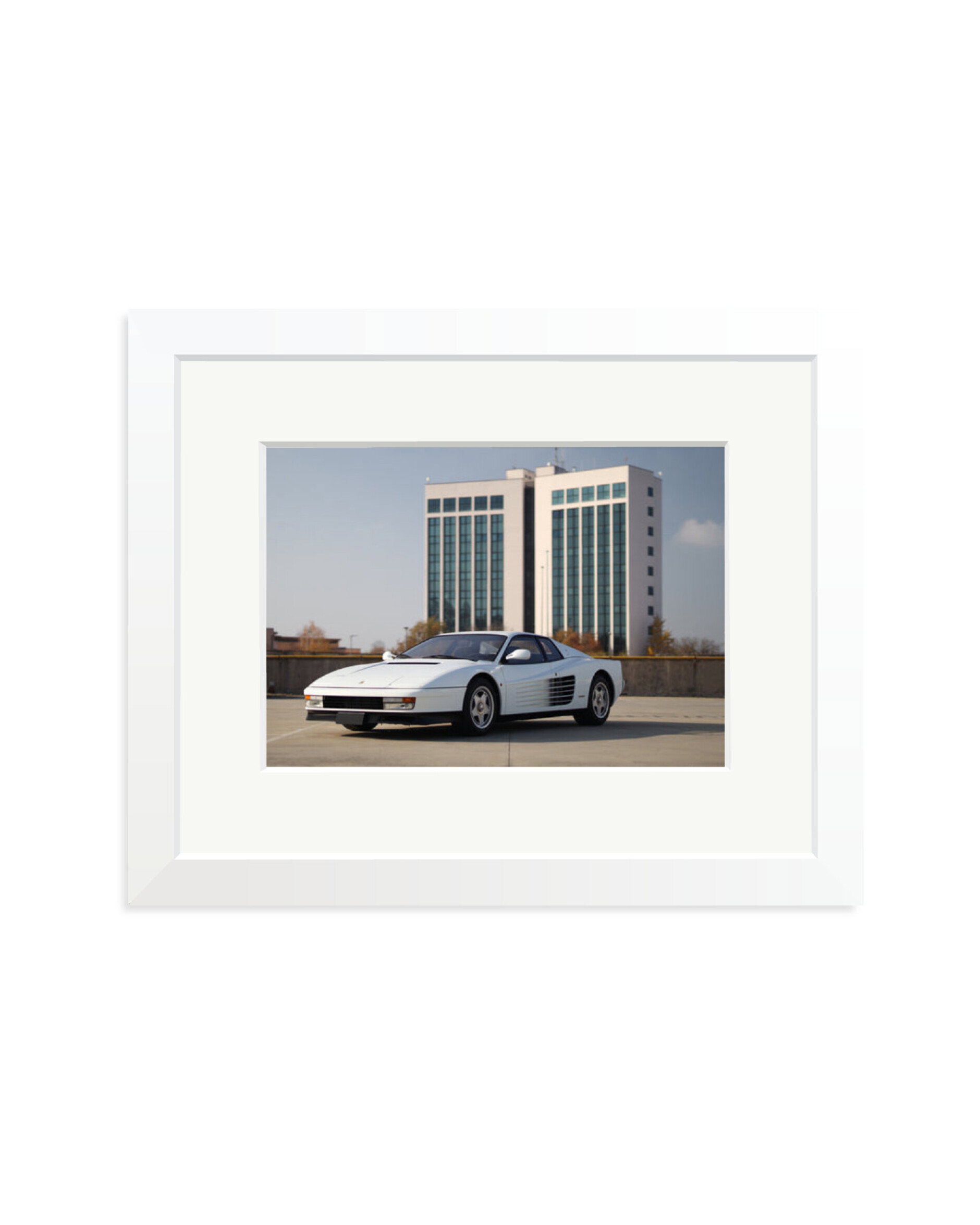 Ferrari Testarossa 01 White / Small