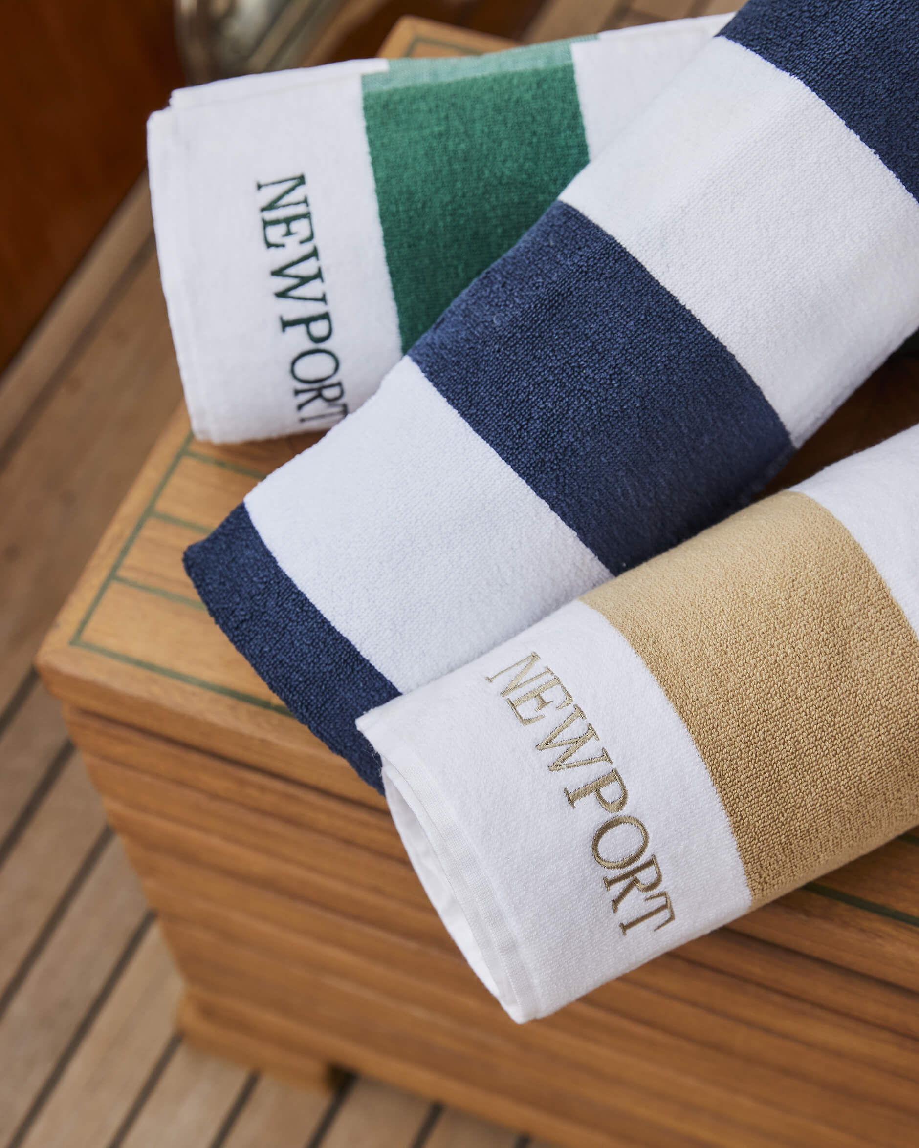 Santorini strandhåndkle green