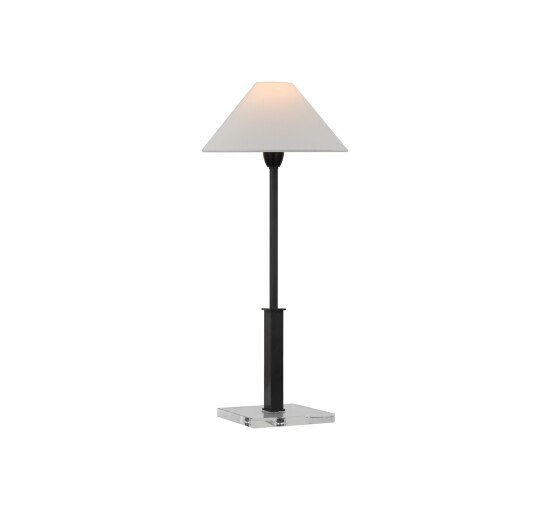 Bronze - Asher Table Lamp Polished Nickel and Crystal