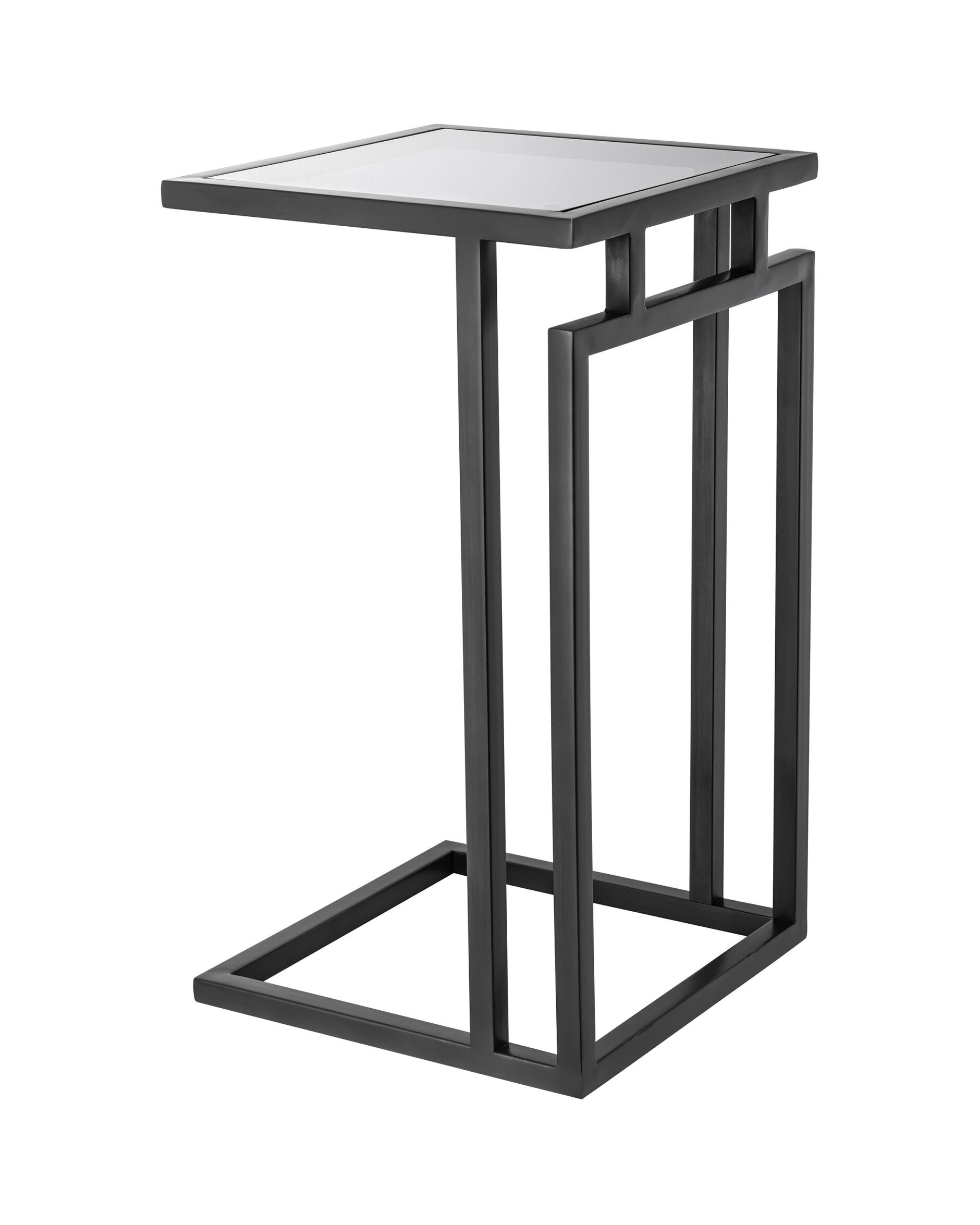 Marcus Side Table Gunmetal Finish