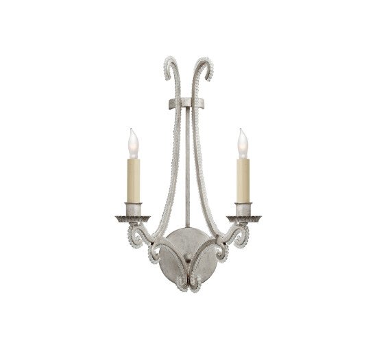 null - Oslo Sconce Burnished Silver Leaf