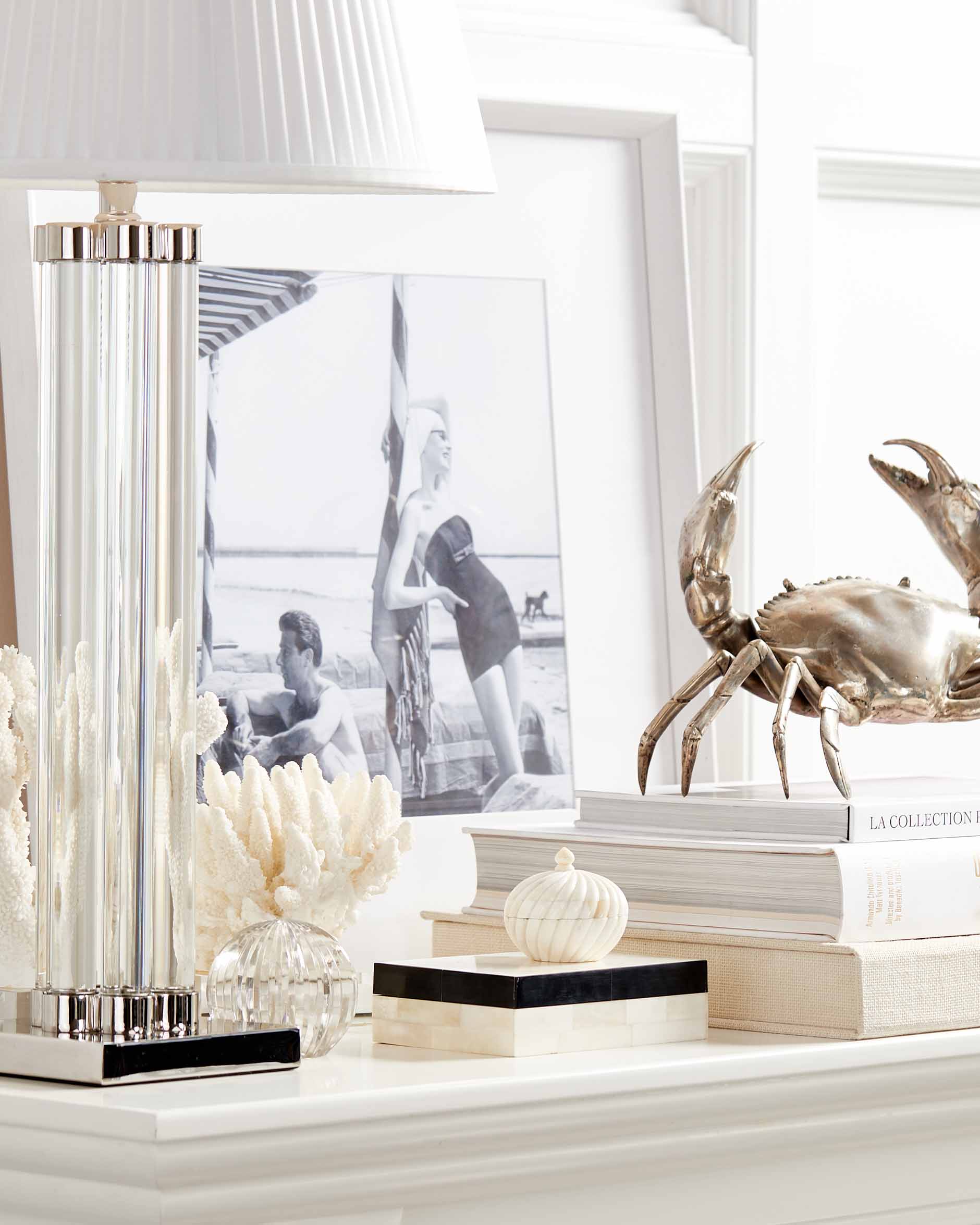 Celestia förvaringsask benvit