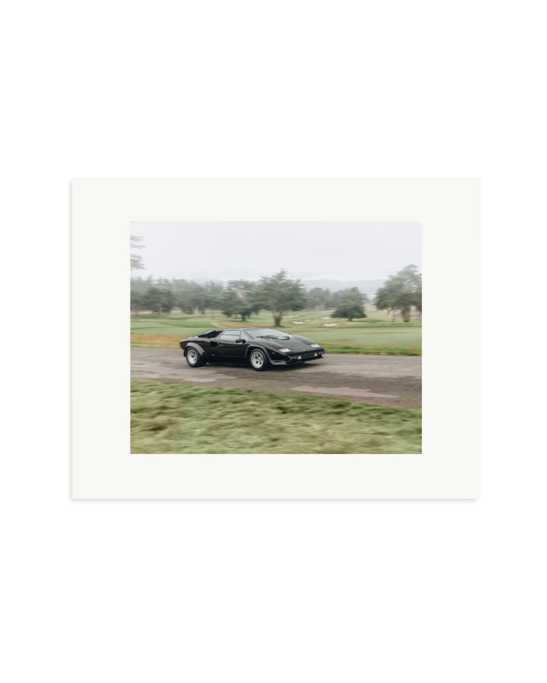 Black Lamborghini Countach Print Only / Small