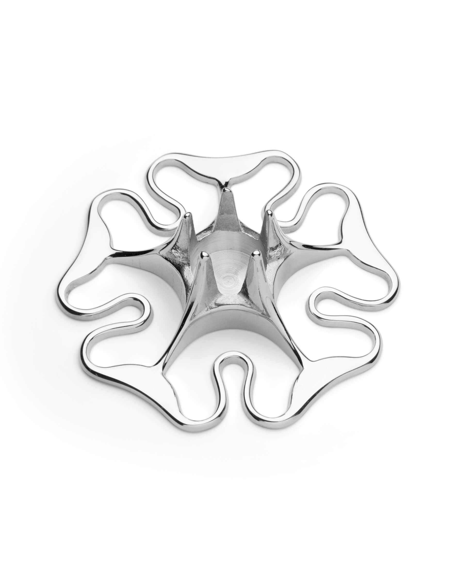 Rosen ljusstake silver