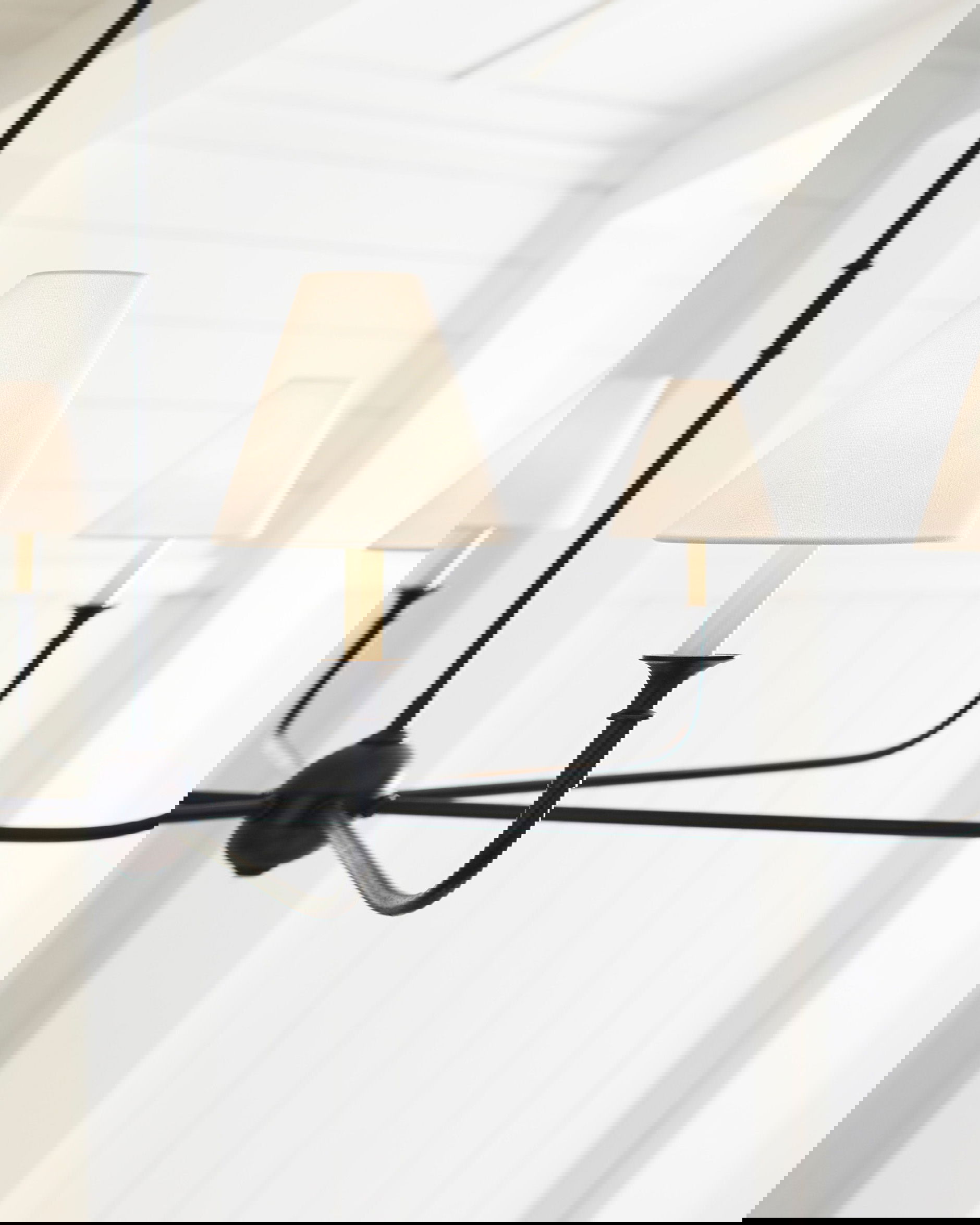 Piaf Grande Chandelier Aged Iron/Ebonized Oak