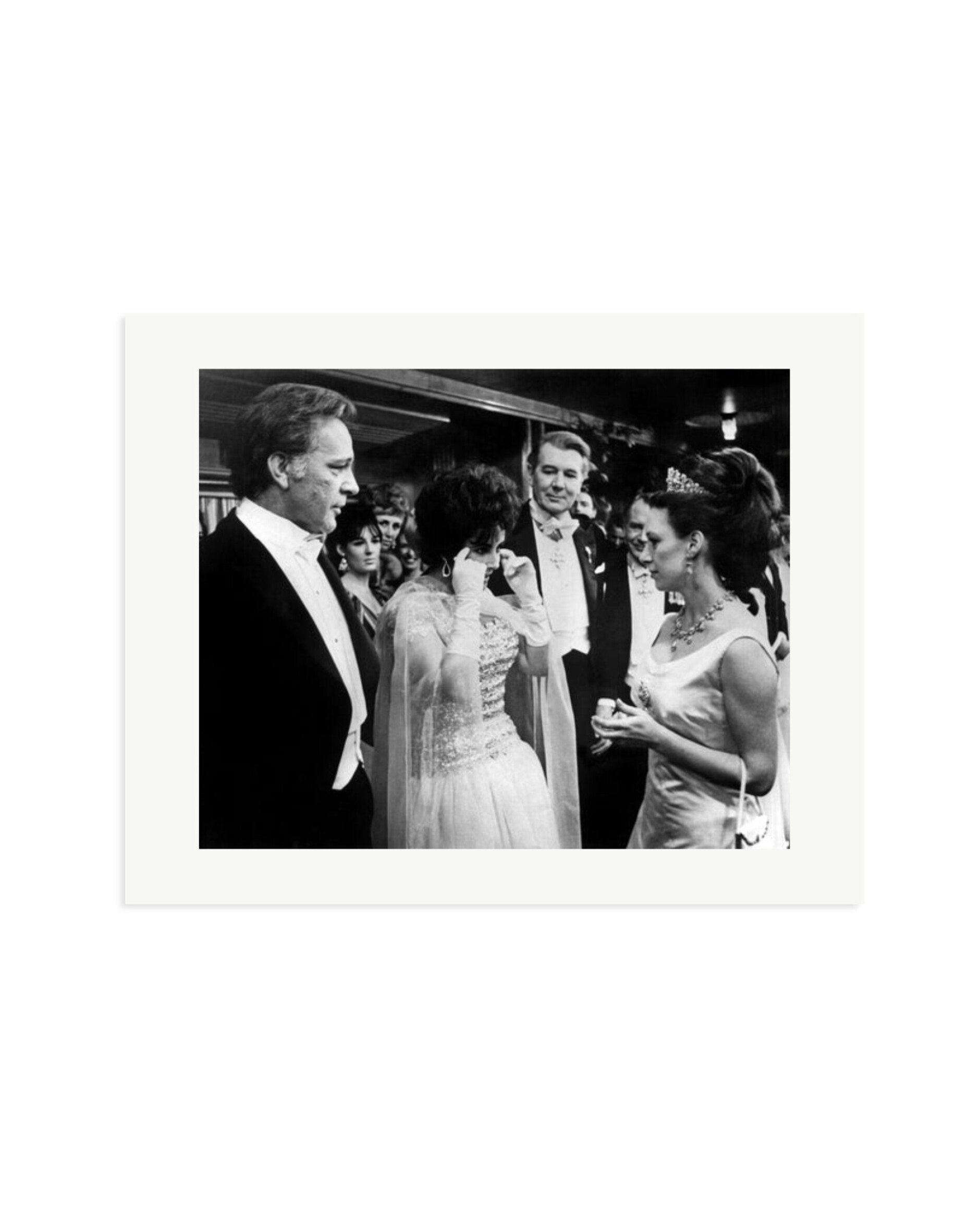 Burton, Taylor and Princess Margaret Print Only / Medium