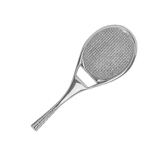 Tennisracket flaskeåpnere sølv