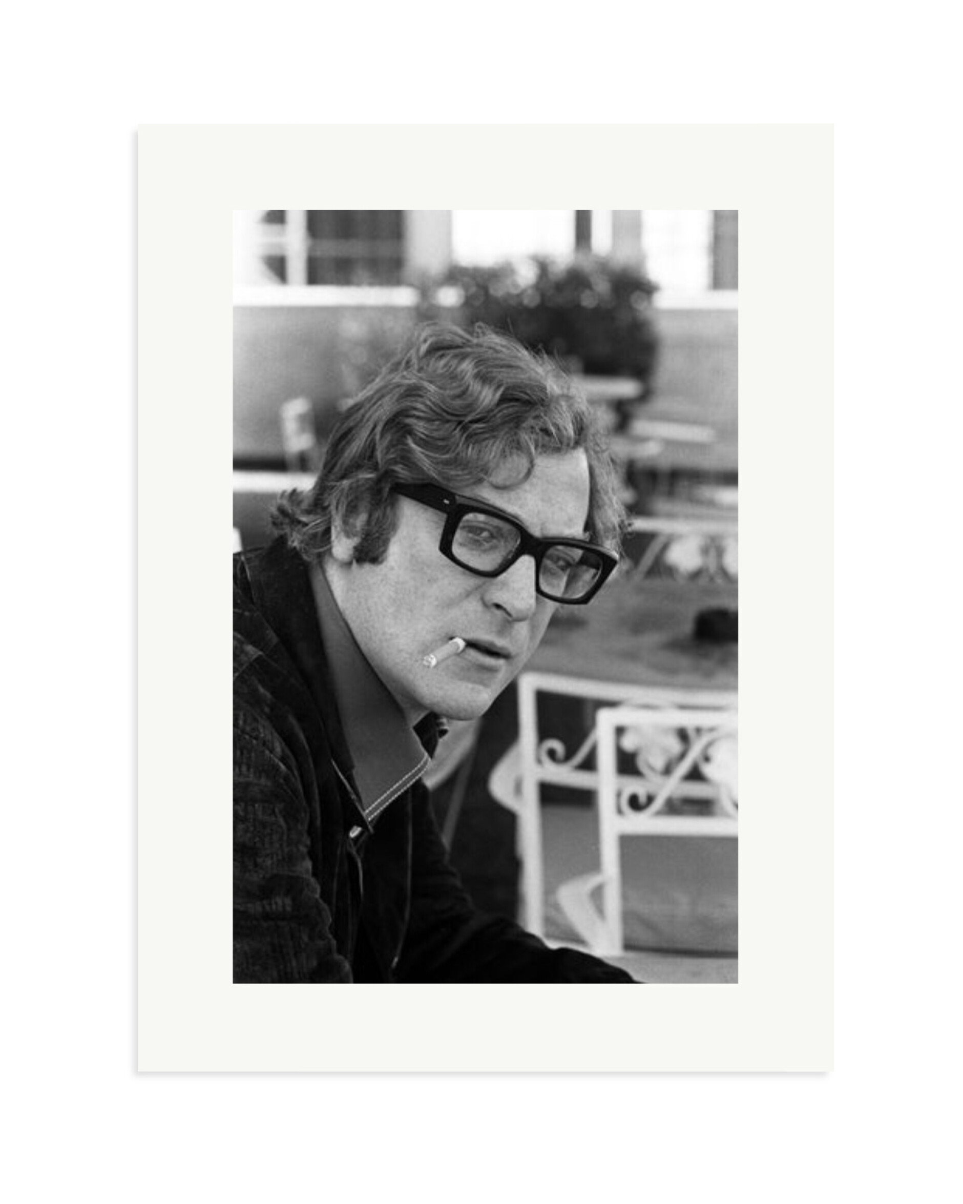 Michael Caine Smoking Print Only / XL