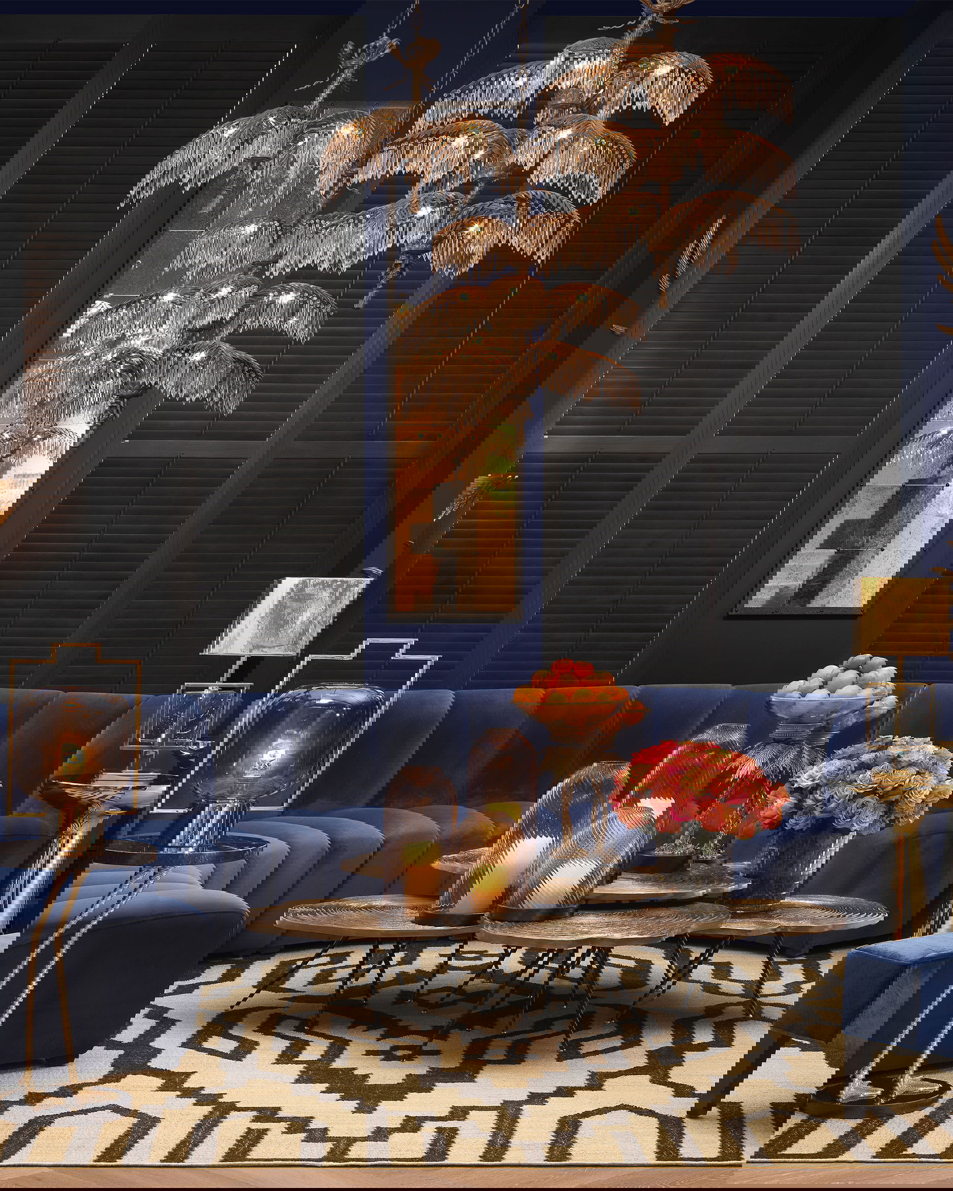 Hildebrandt Chandelier Brass