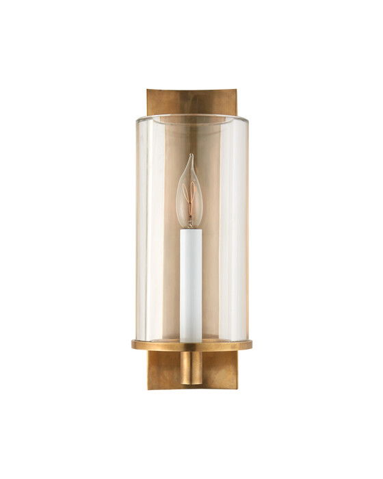 Deauville vägglampa antik mässing