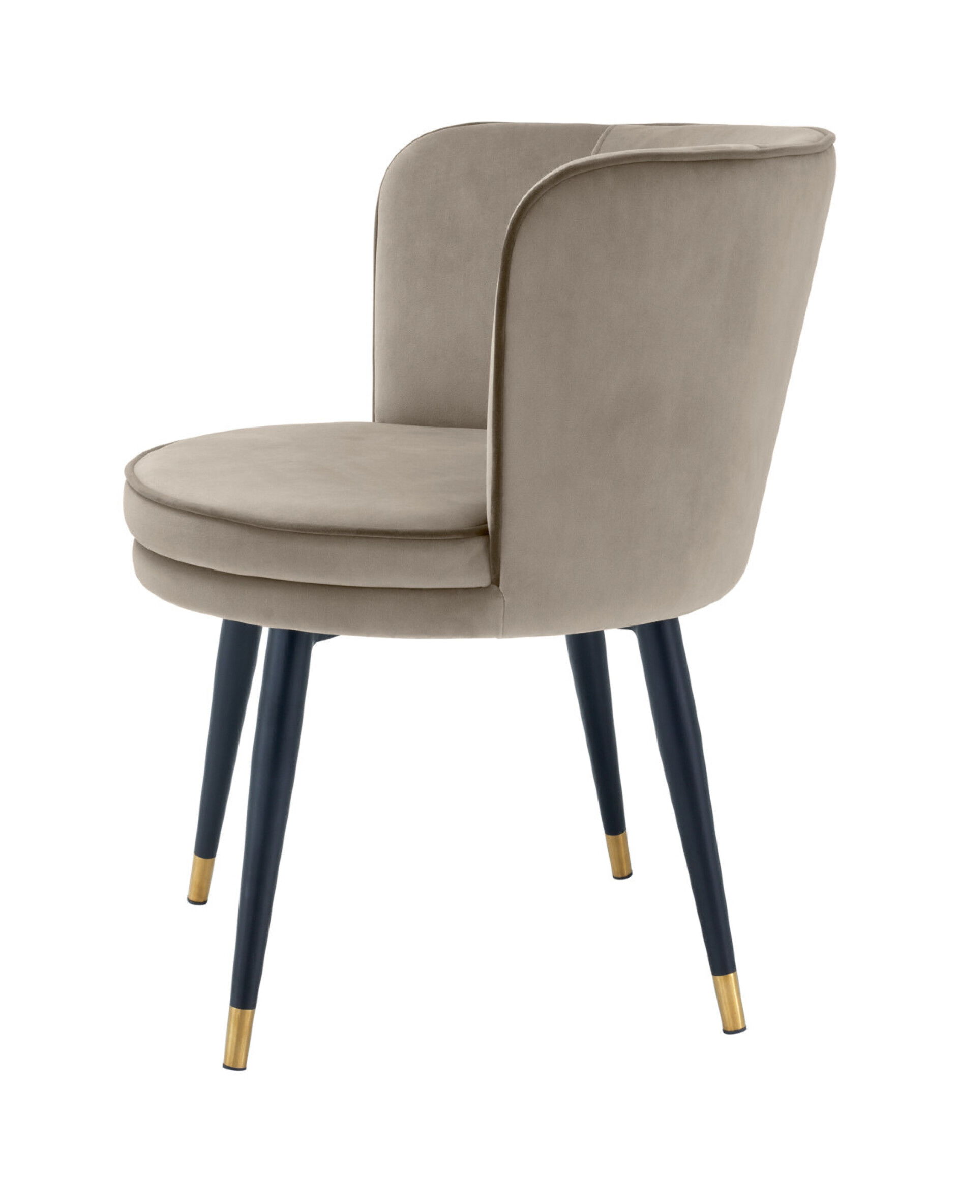 Grenada matstol sammet savona greige