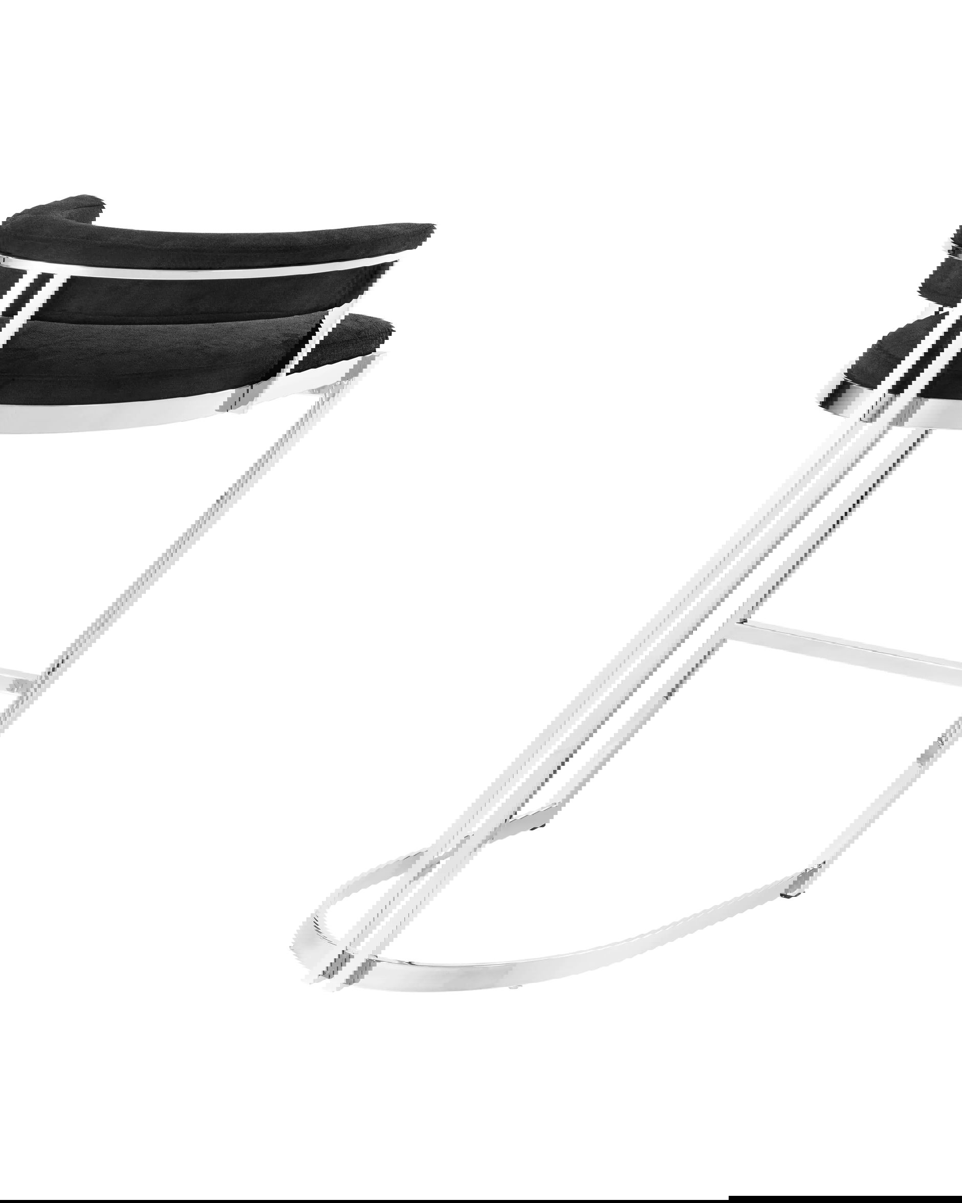 Dante Counter Stool Black Velvet