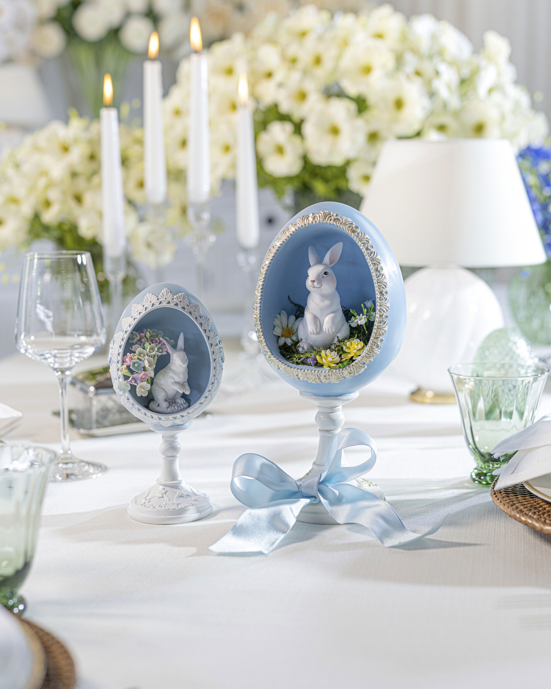 Belmont dekorationsägg på fot