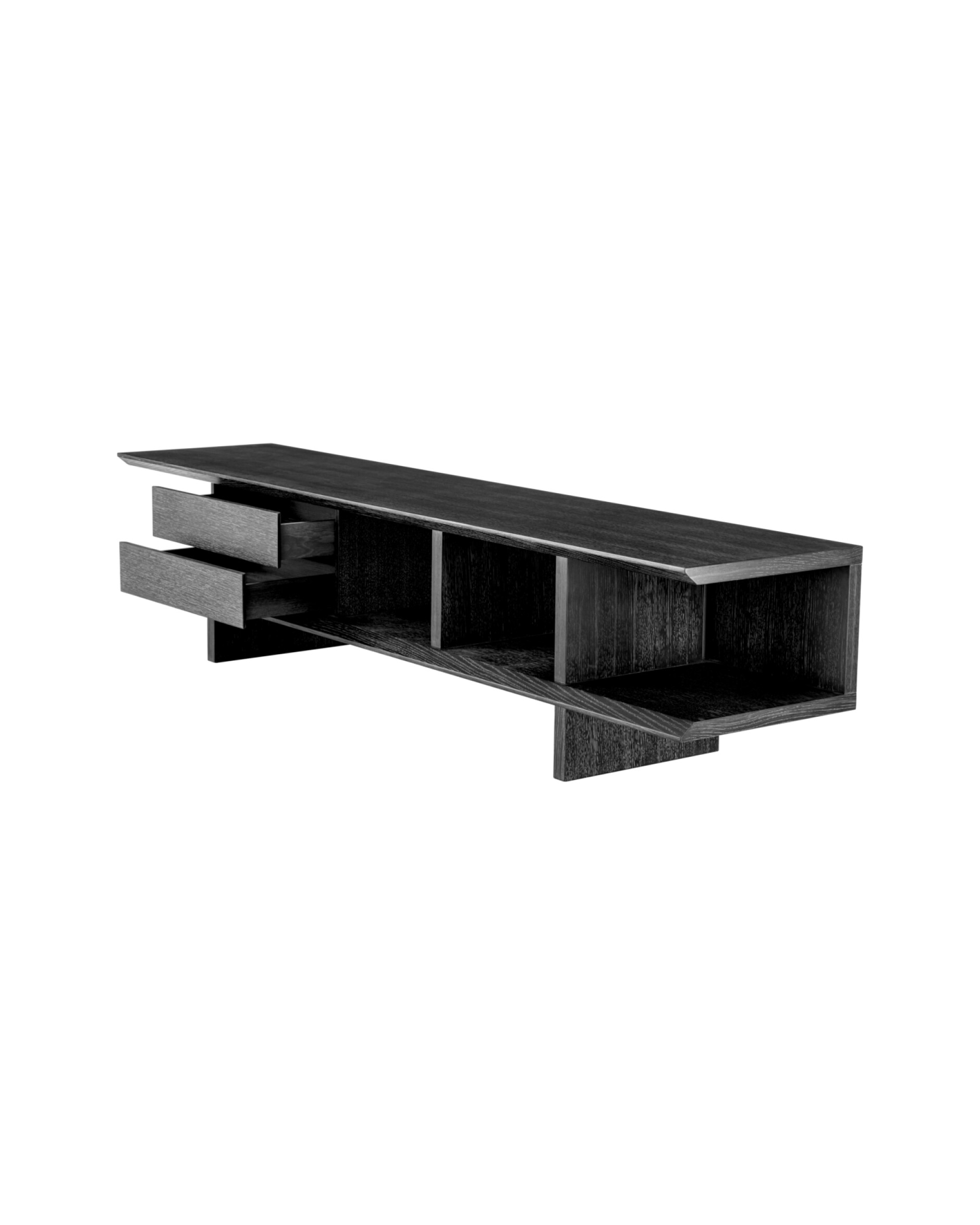 Guerroro mediabänk charcoal grey