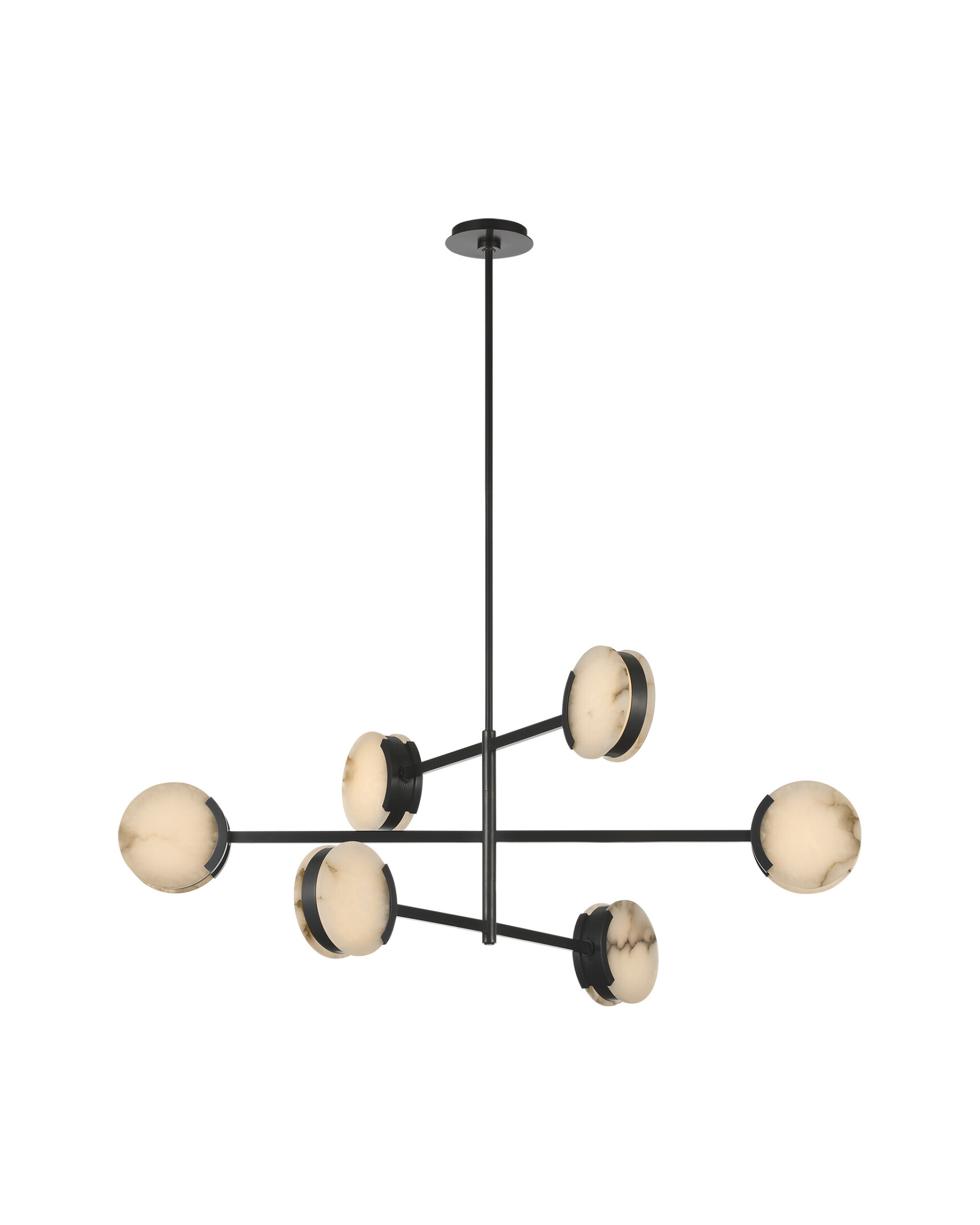 Melange 48" Multi-Positional Chandelier Bronze