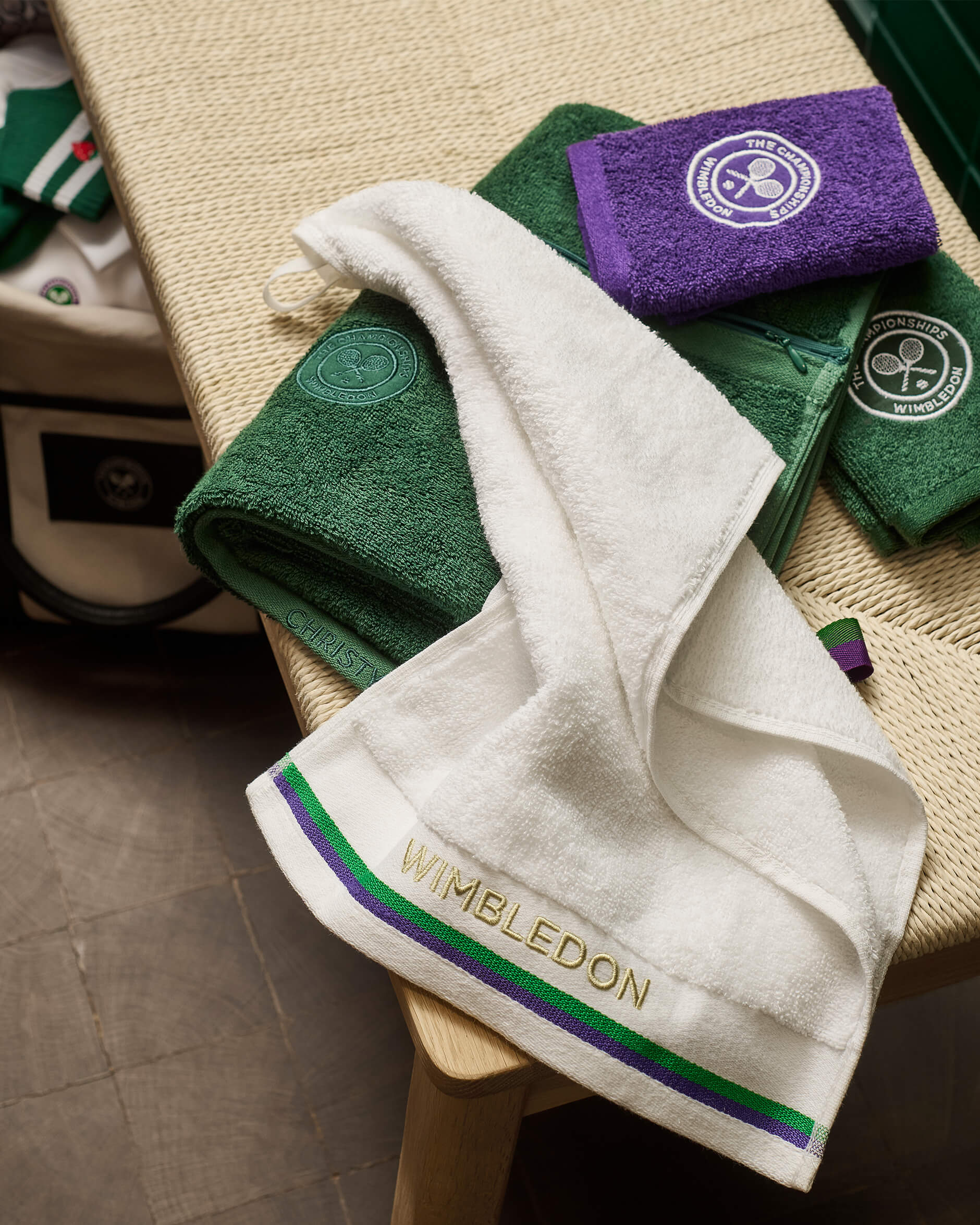 Wimbledon sporthandduk vit