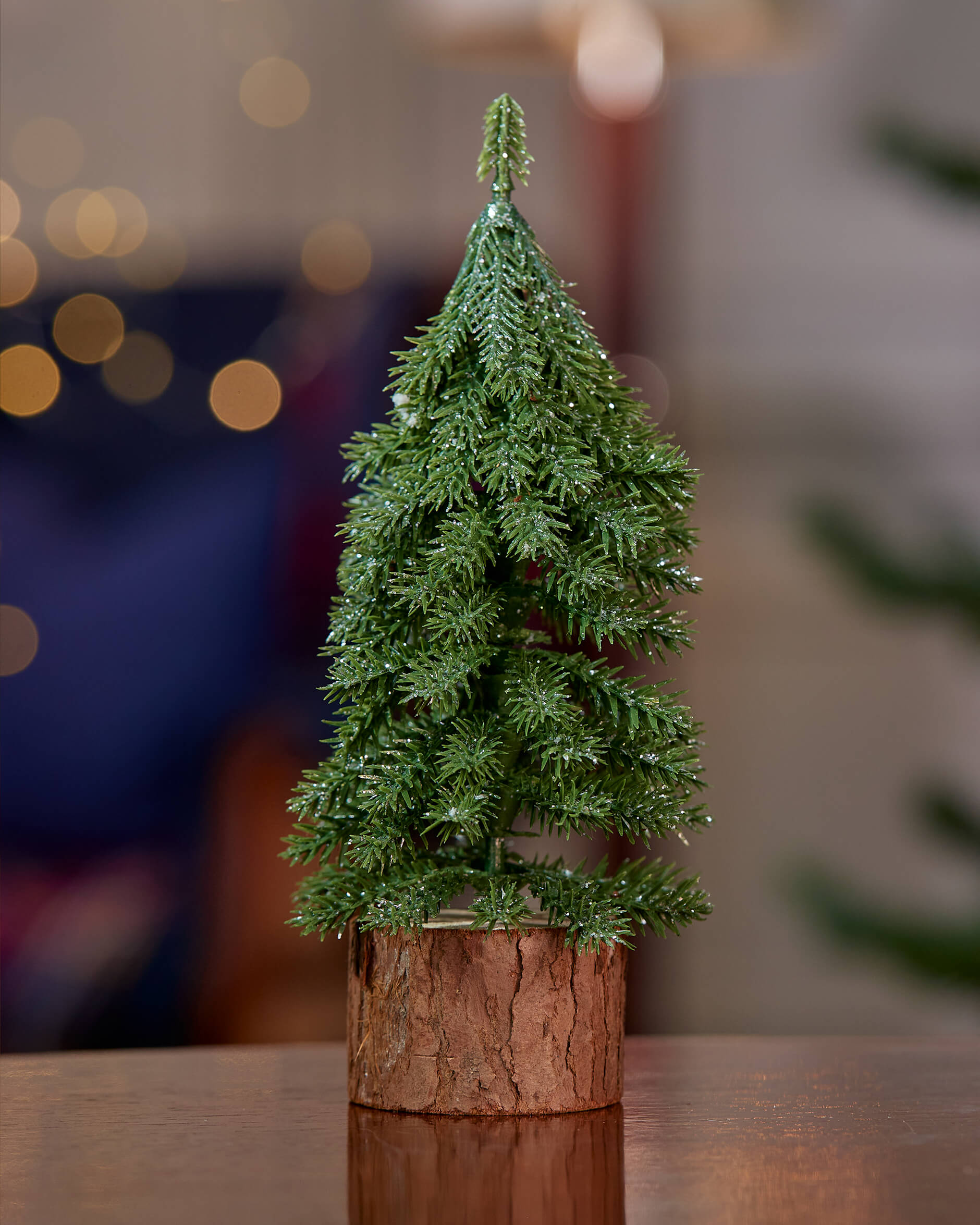 Crystal gran juldekoration grön