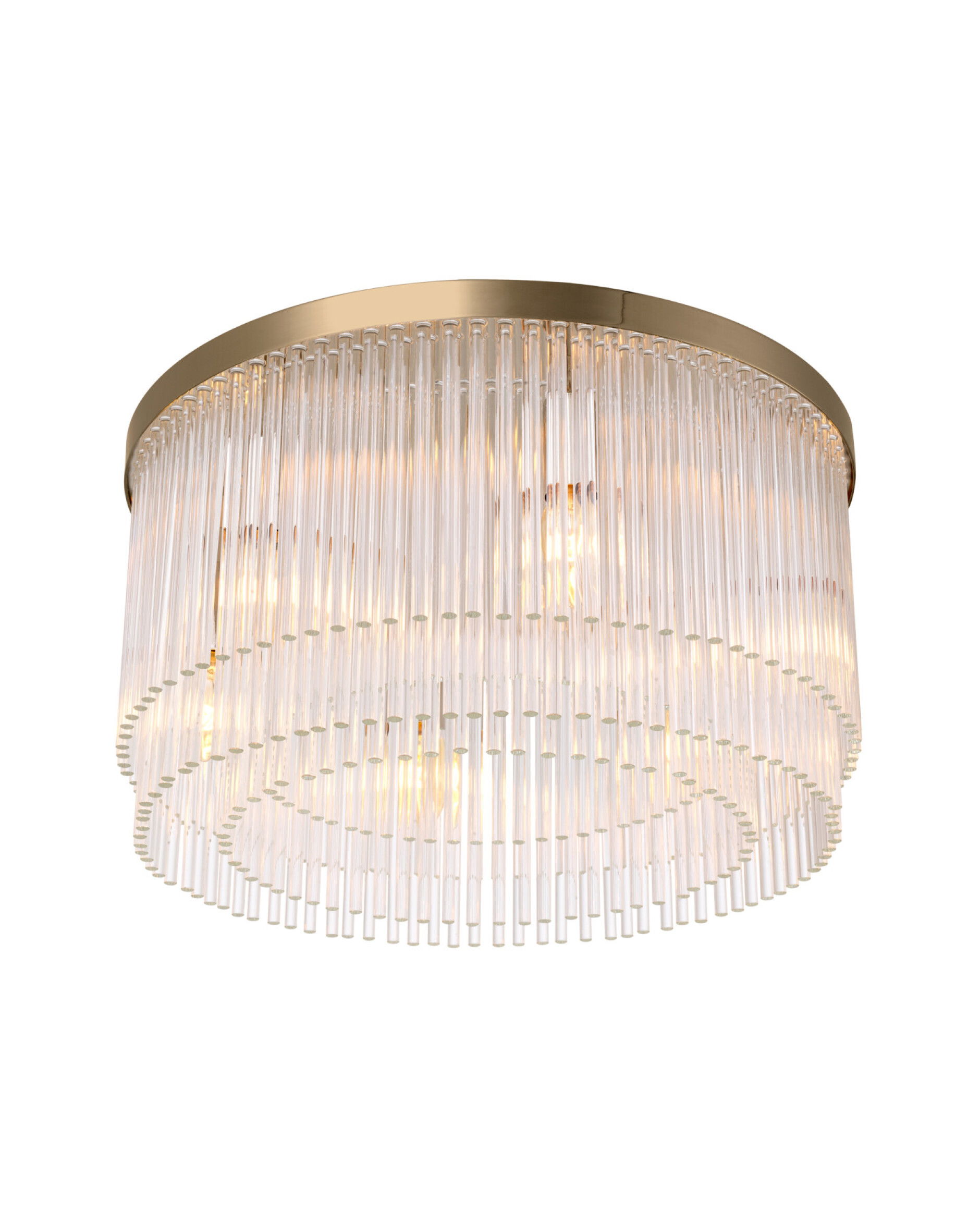 Hector plafondlamp antiek messing