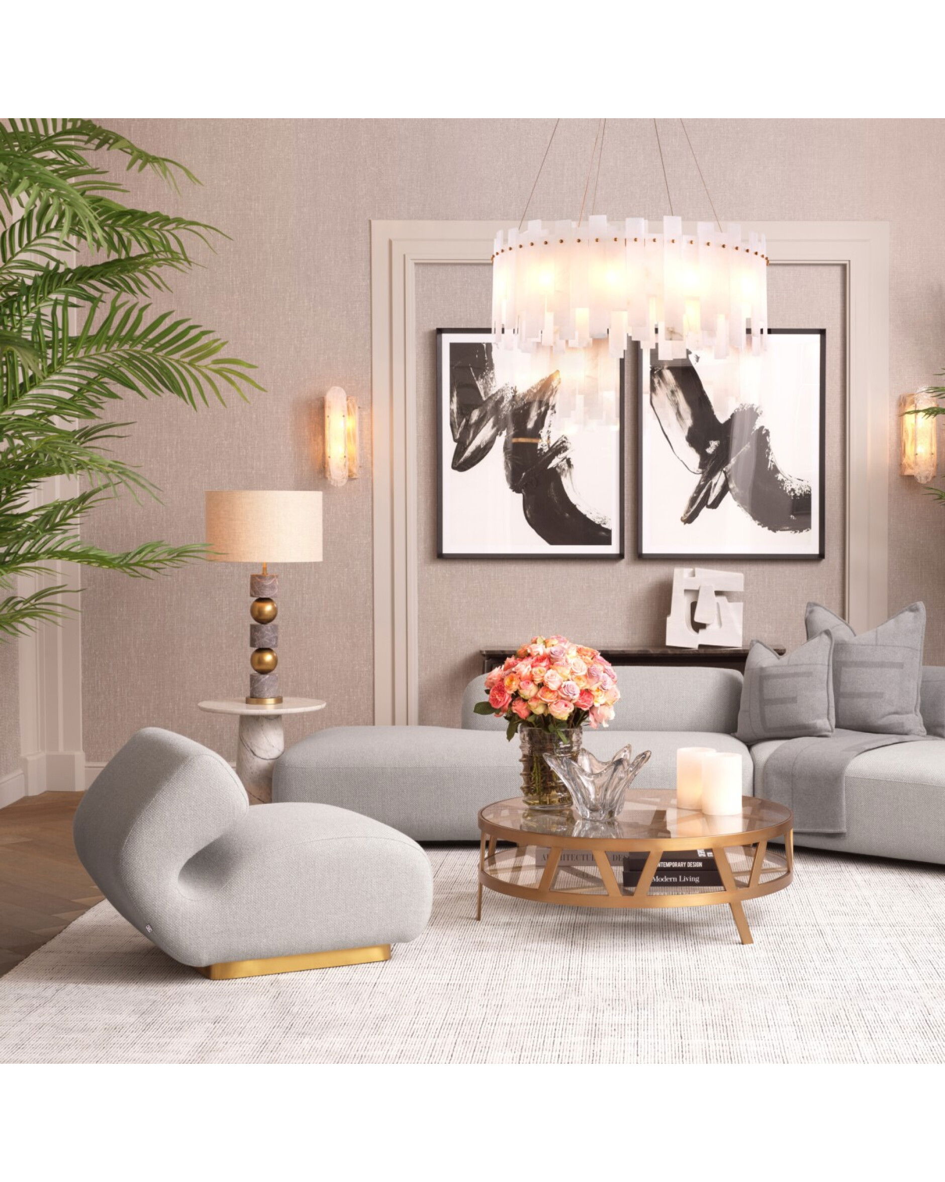 Billinghurst soffbord borstad mässing rund