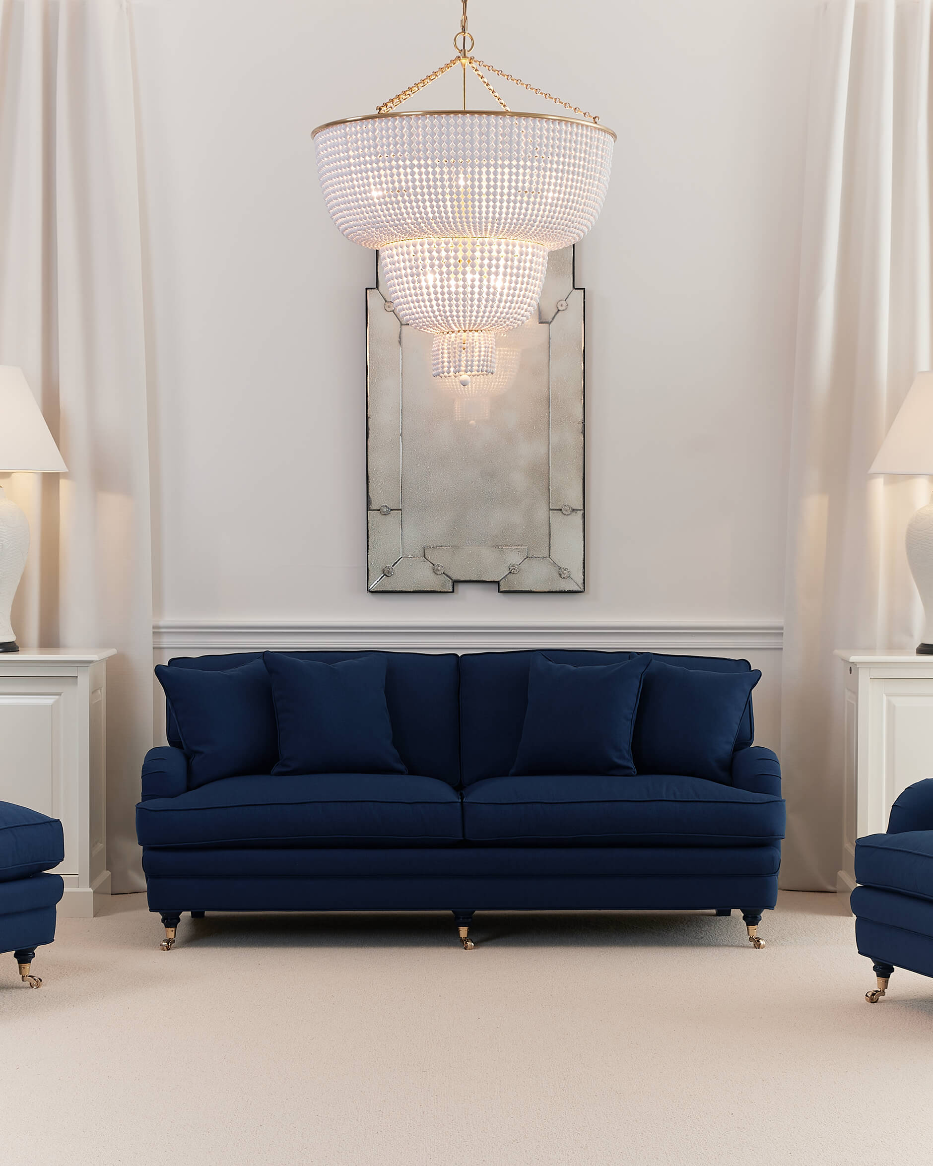 Howard Heritage Sofa 3-seater Indigo