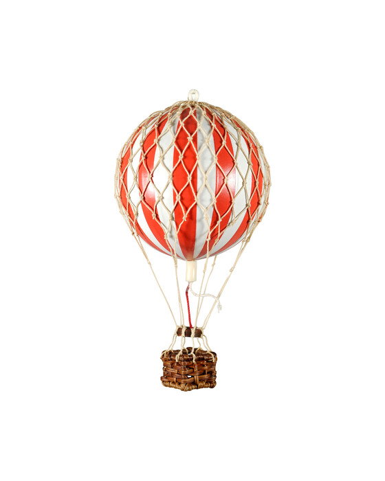 Floating The Skies Hot Air Balloon Red/White