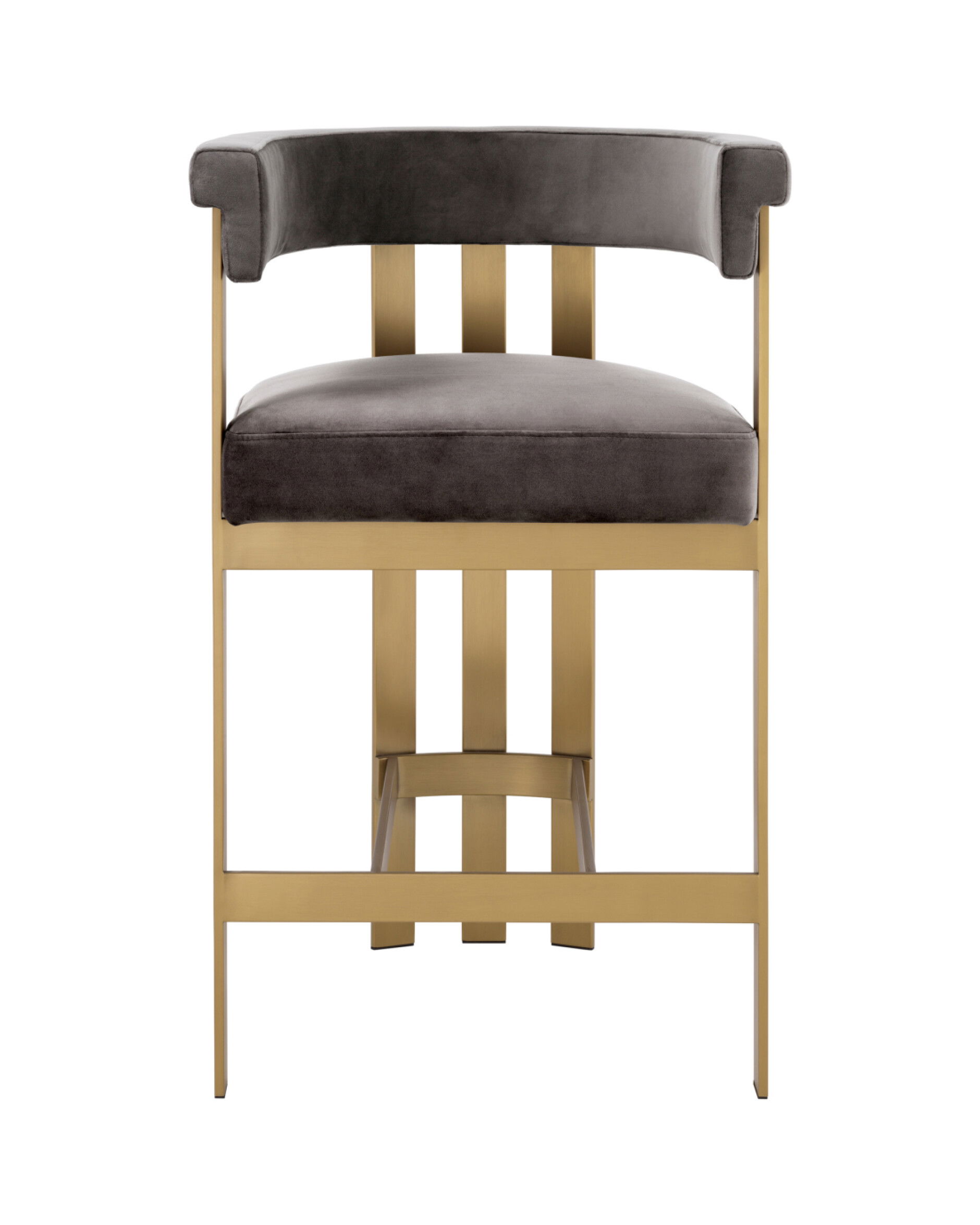 Clubhouse Bar Stool Savona Grey Velvet
