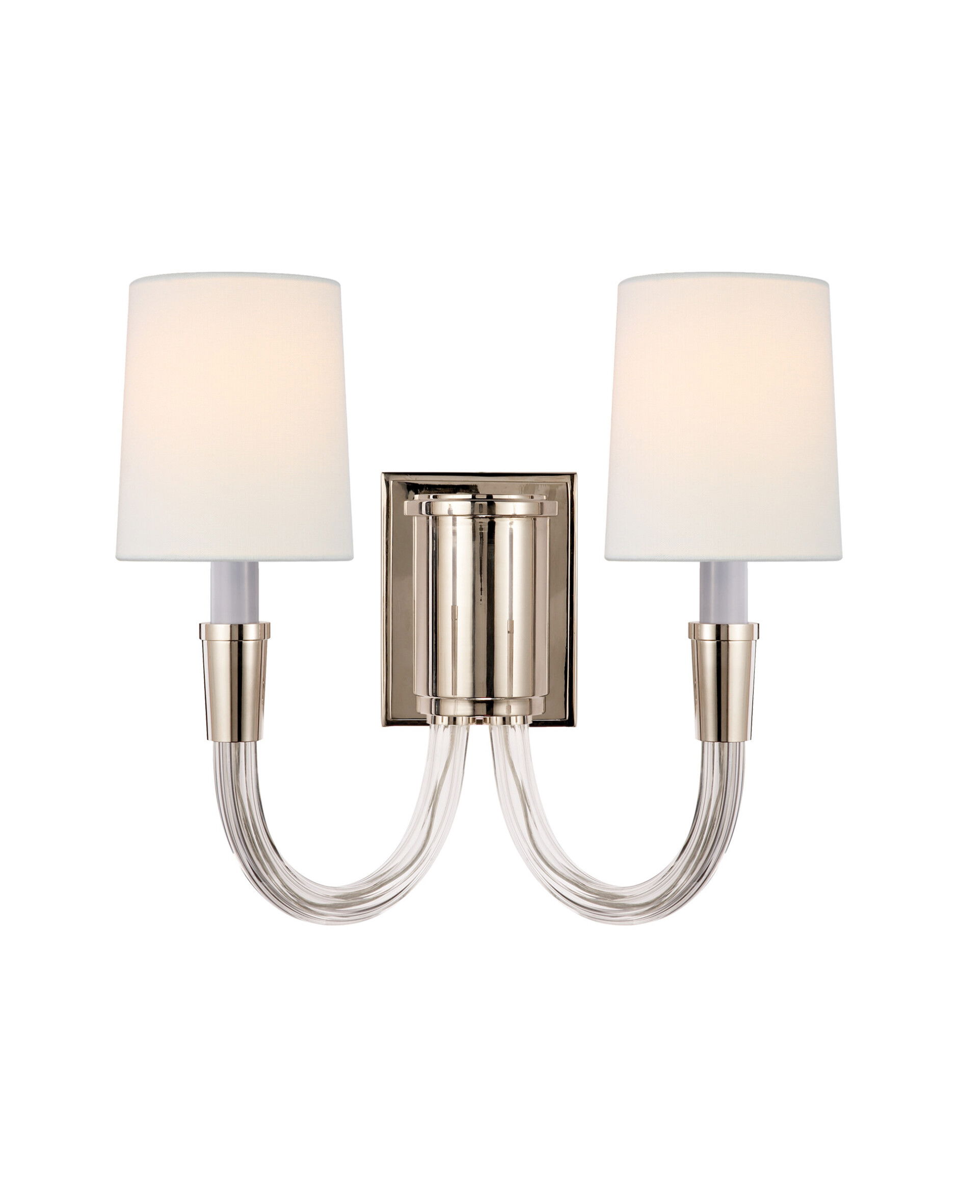 Vivian vägglampa dubbel nickel