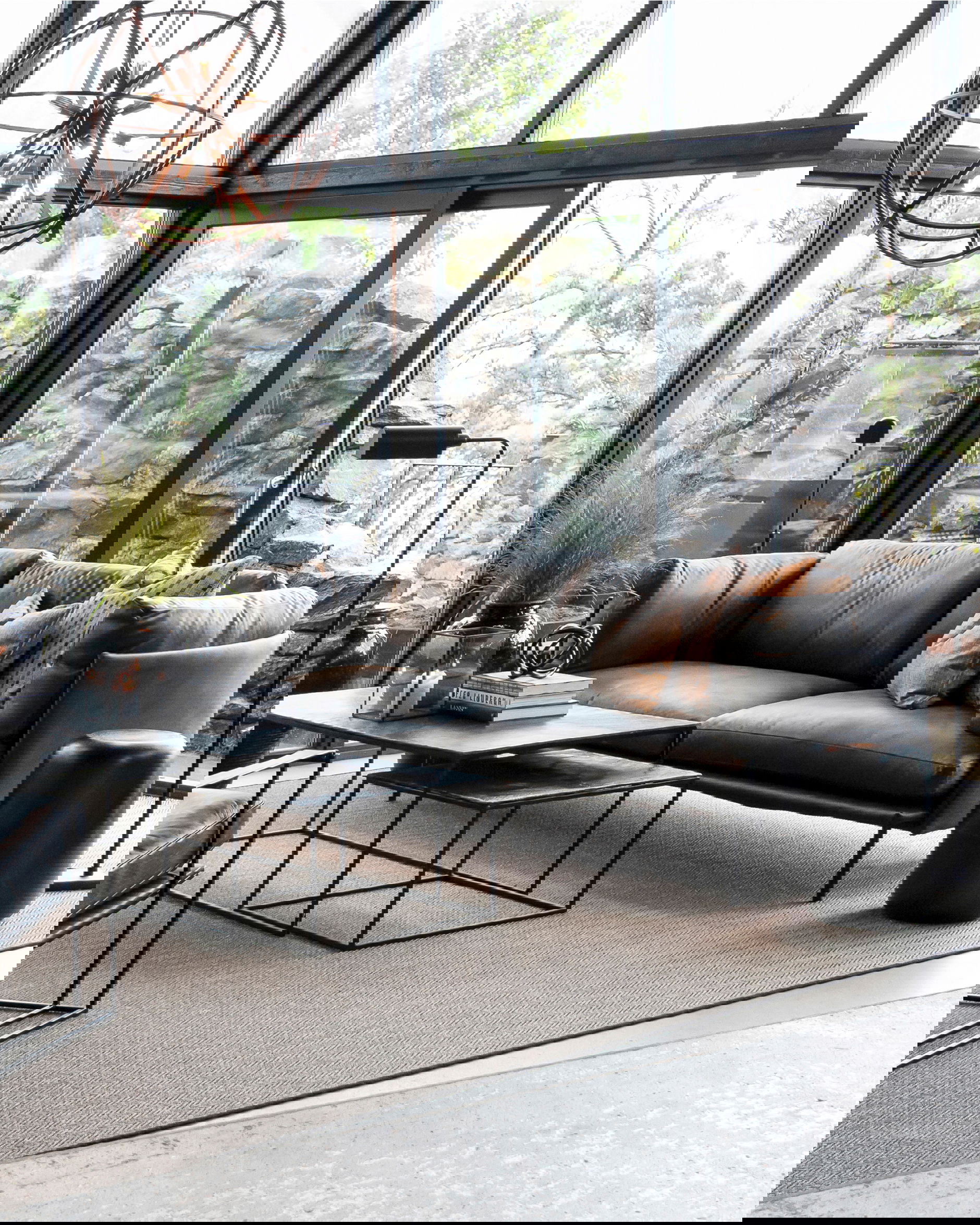 Brioche skinnsoffa ebony