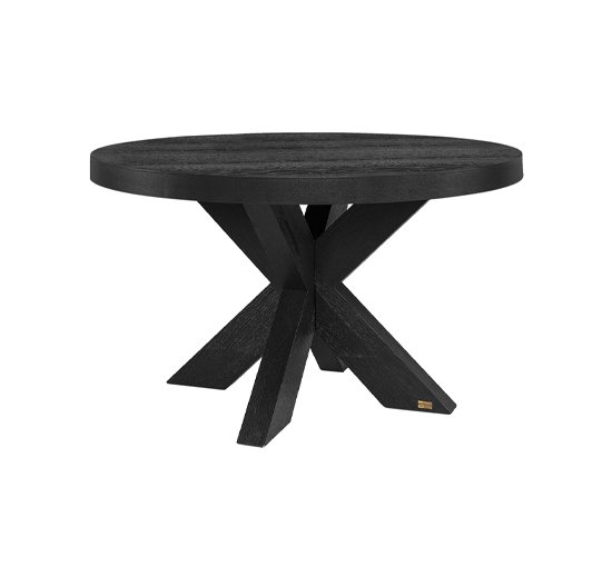 Black oak - Hunter dining table round black