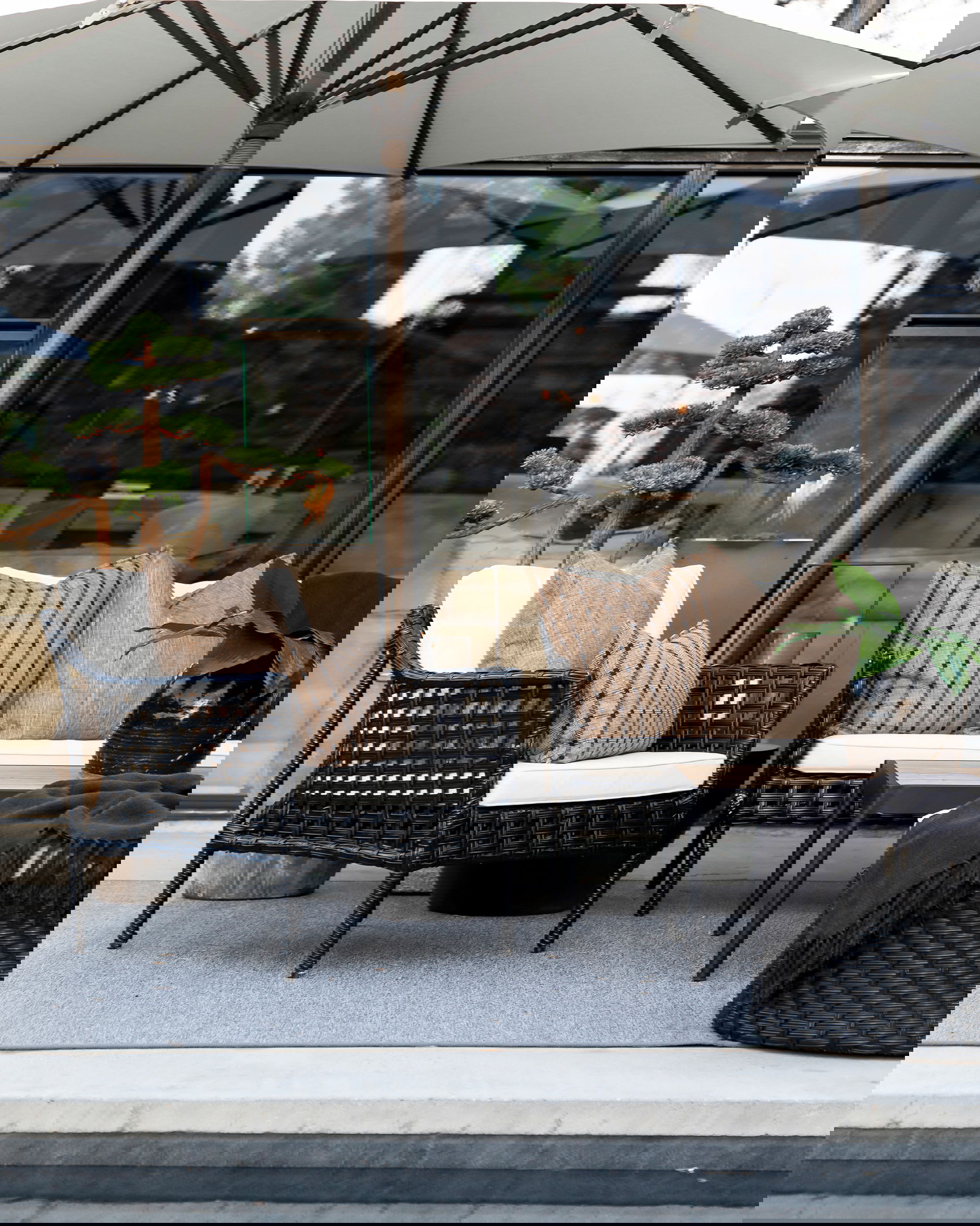 Santa Monica 3-Sitzer-Sofa schwarz