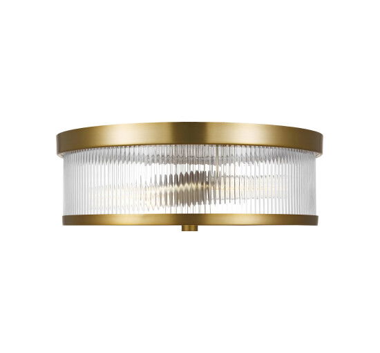 null - Geneva Flush Mount Brass