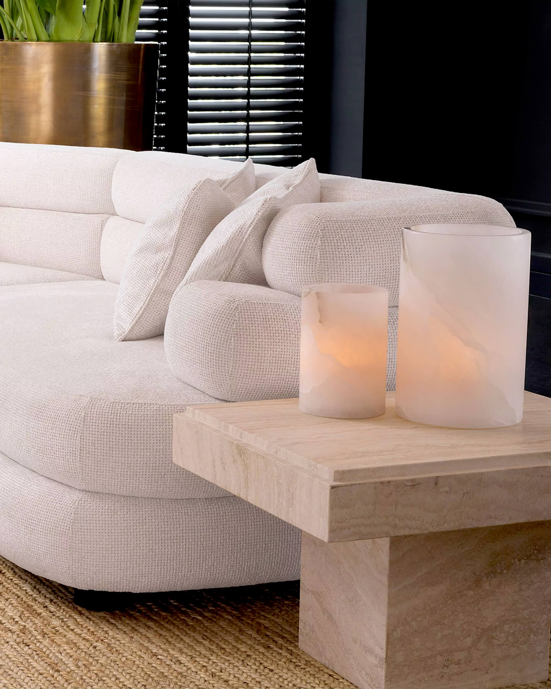 Mercer ljuslykta alabaster