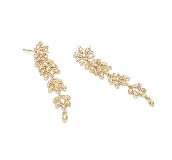 null - Petite Laurel Earrings Crystal