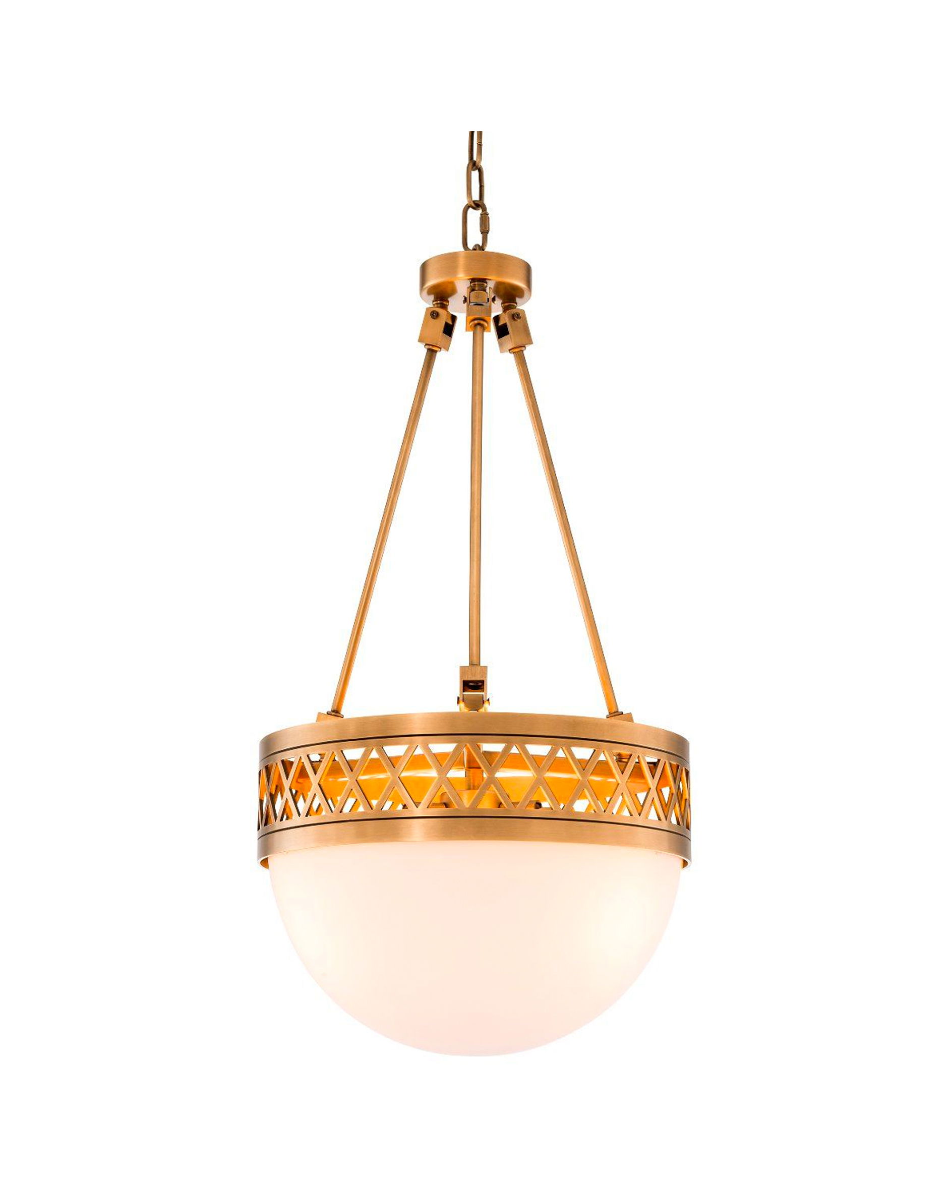 Bistroquette taklampa mässing